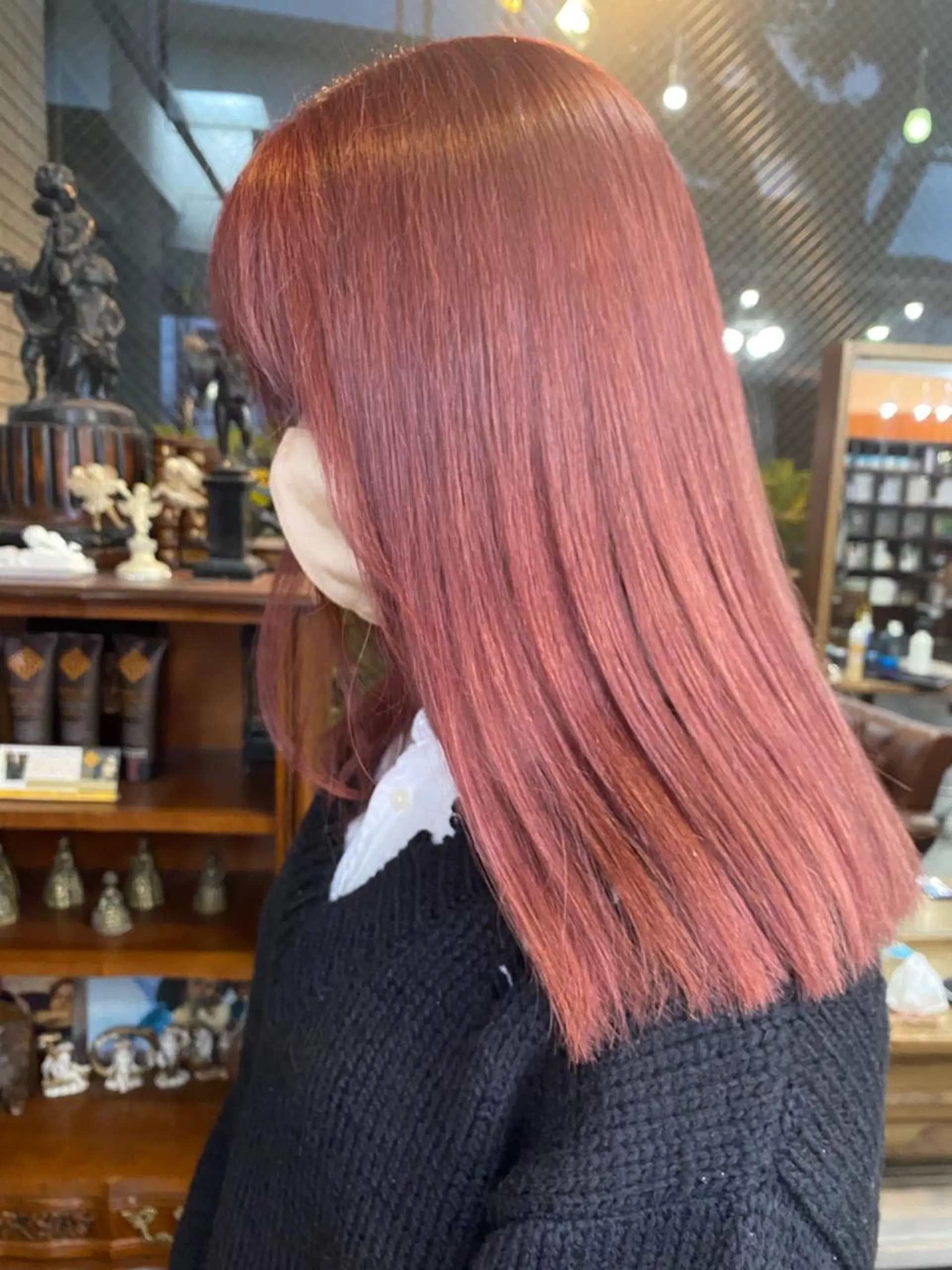 セミロング カラー 編み込みエクステ シールエクステ バレイヤージュ ブリーチ ブロンド ヘアカラー モモカ/ハイトーン /バレイヤージュのヘアスタイル