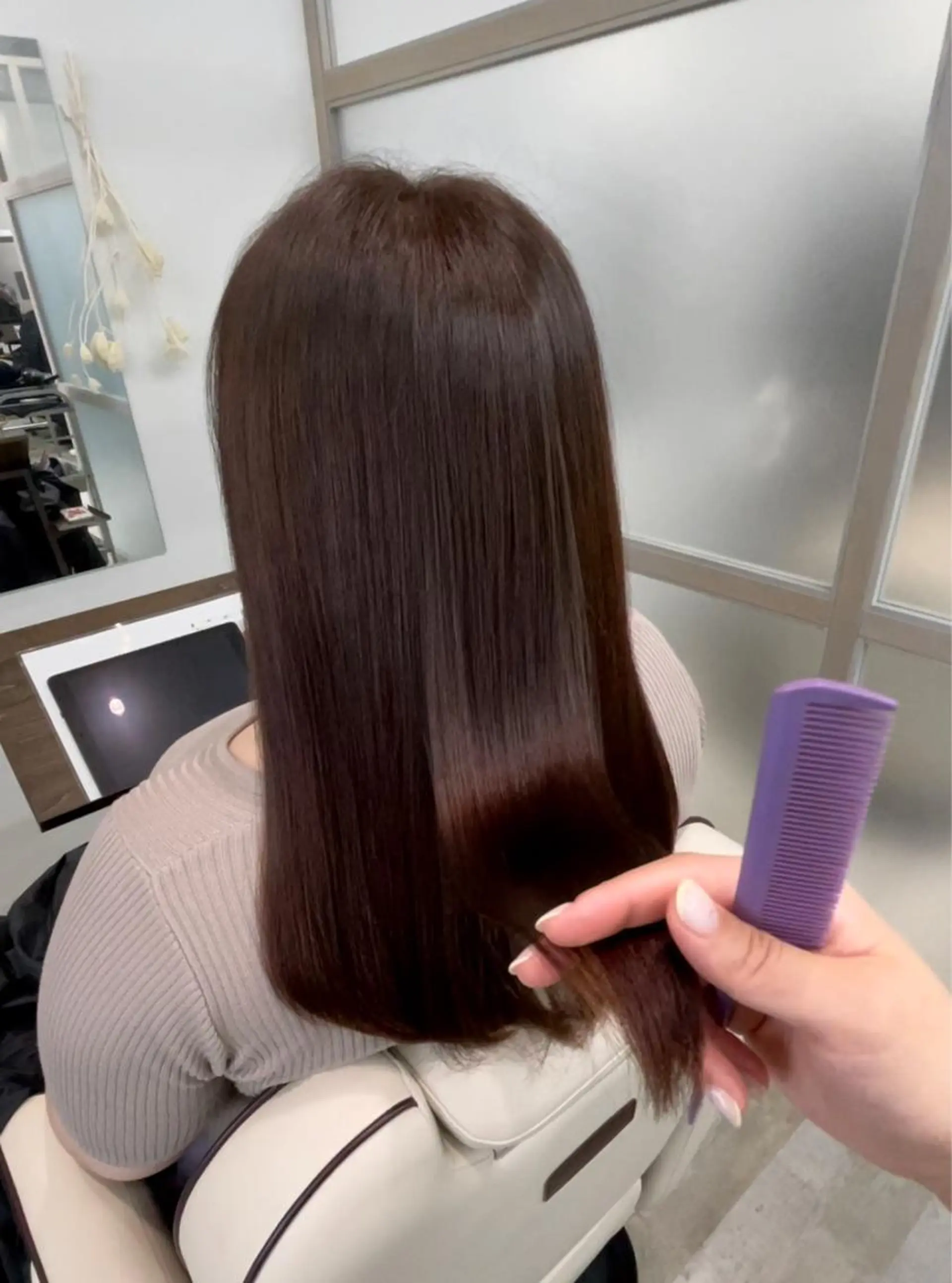 ロング カラー カット ヘアカラー トリートメント 🫧MITO カイレアサロン🫧のヘアスタイル