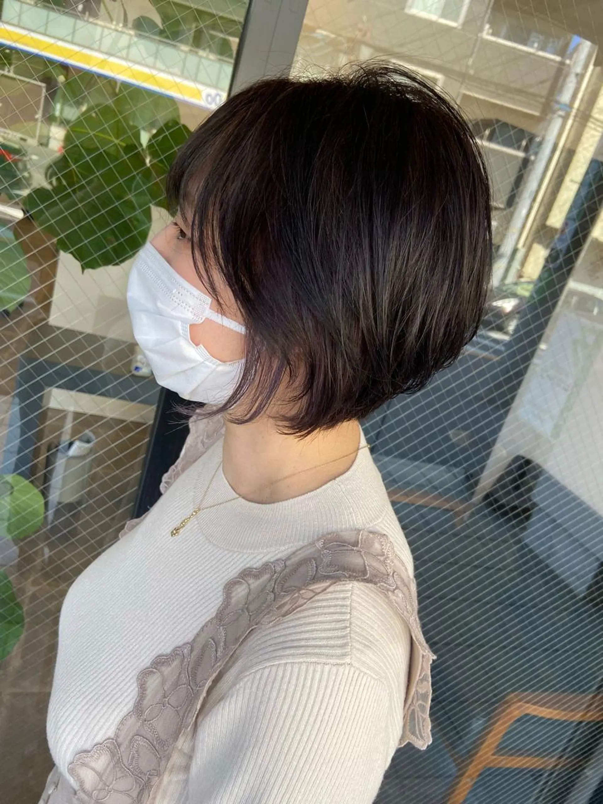 ショート カラー 柏韓国ヘア 白石芽衣のヘアスタイル