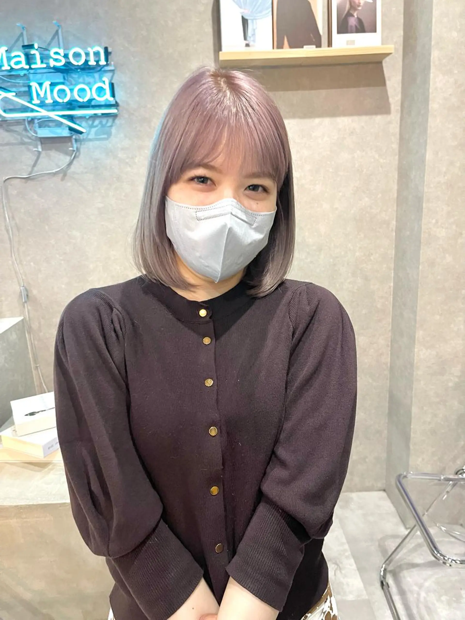 ミディアム カラー 一ノ瀬 暁のヘアスタイル