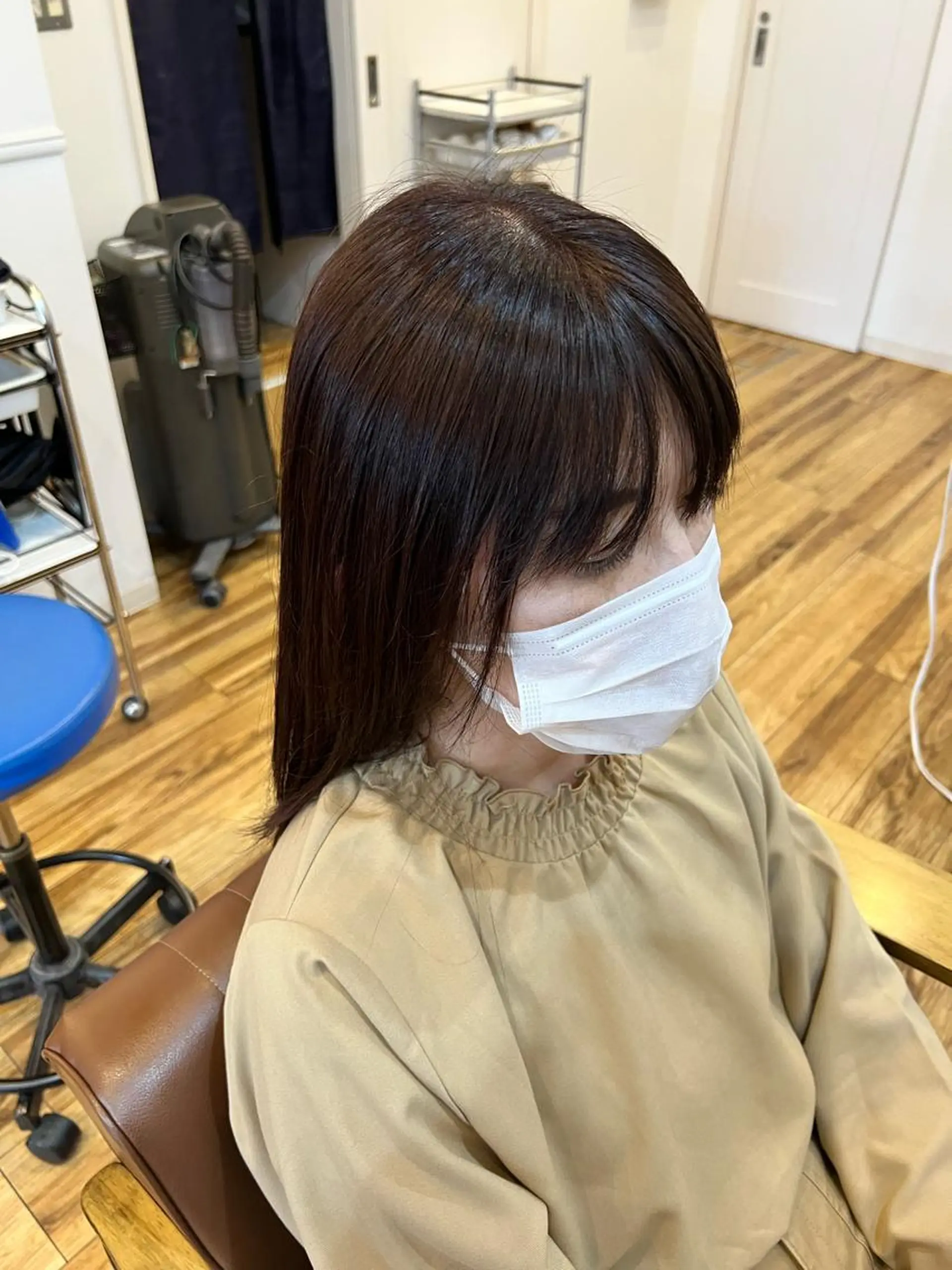 ロング カラー ブラウンカラー カット ヘアカラー 🐰ハイトーンカラー 畠山　渡🐰のヘアスタイル