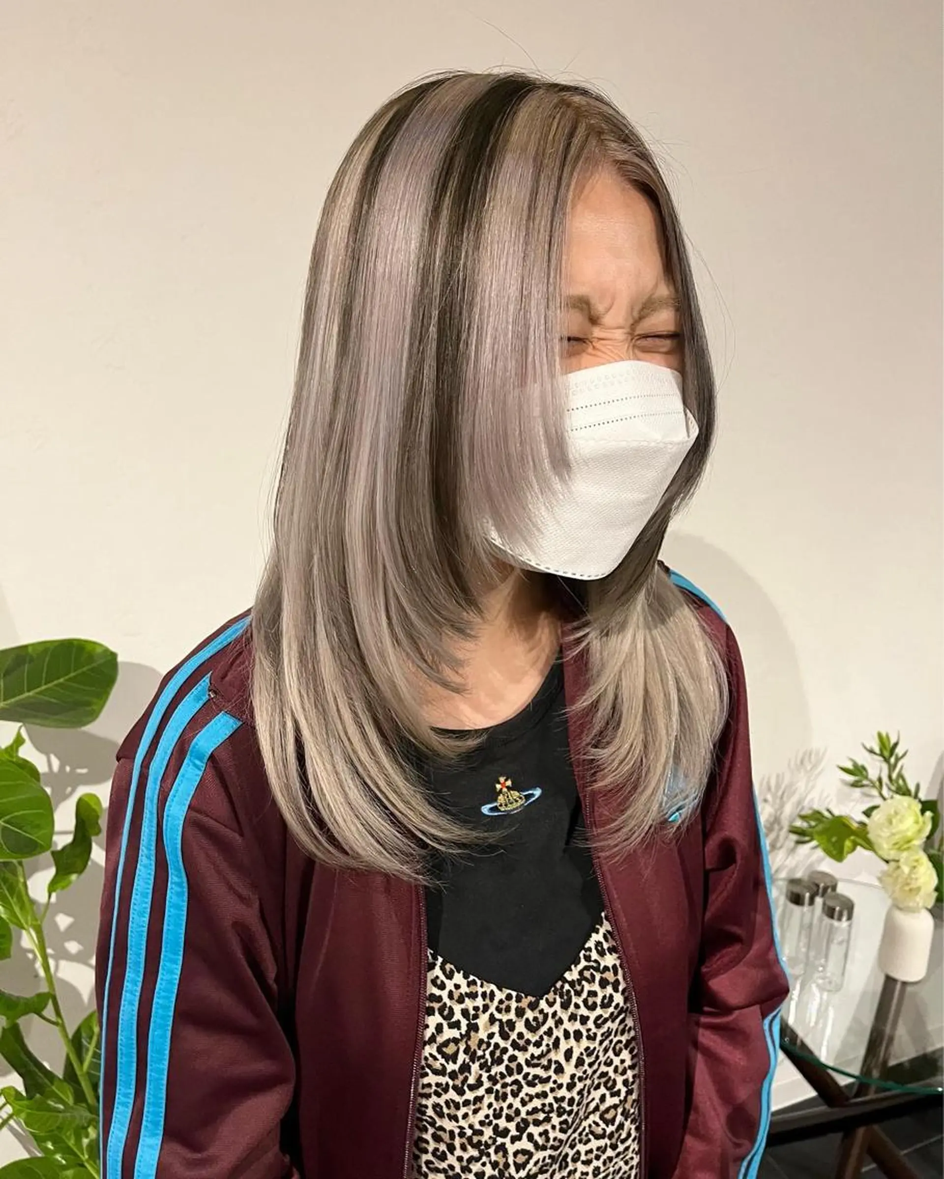 ロング カラー ブリーチ ブロンド ケアブリーチ 透明感カラー デザインカラー ショート/パーマ/ カラー/FUKOのヘアスタイル