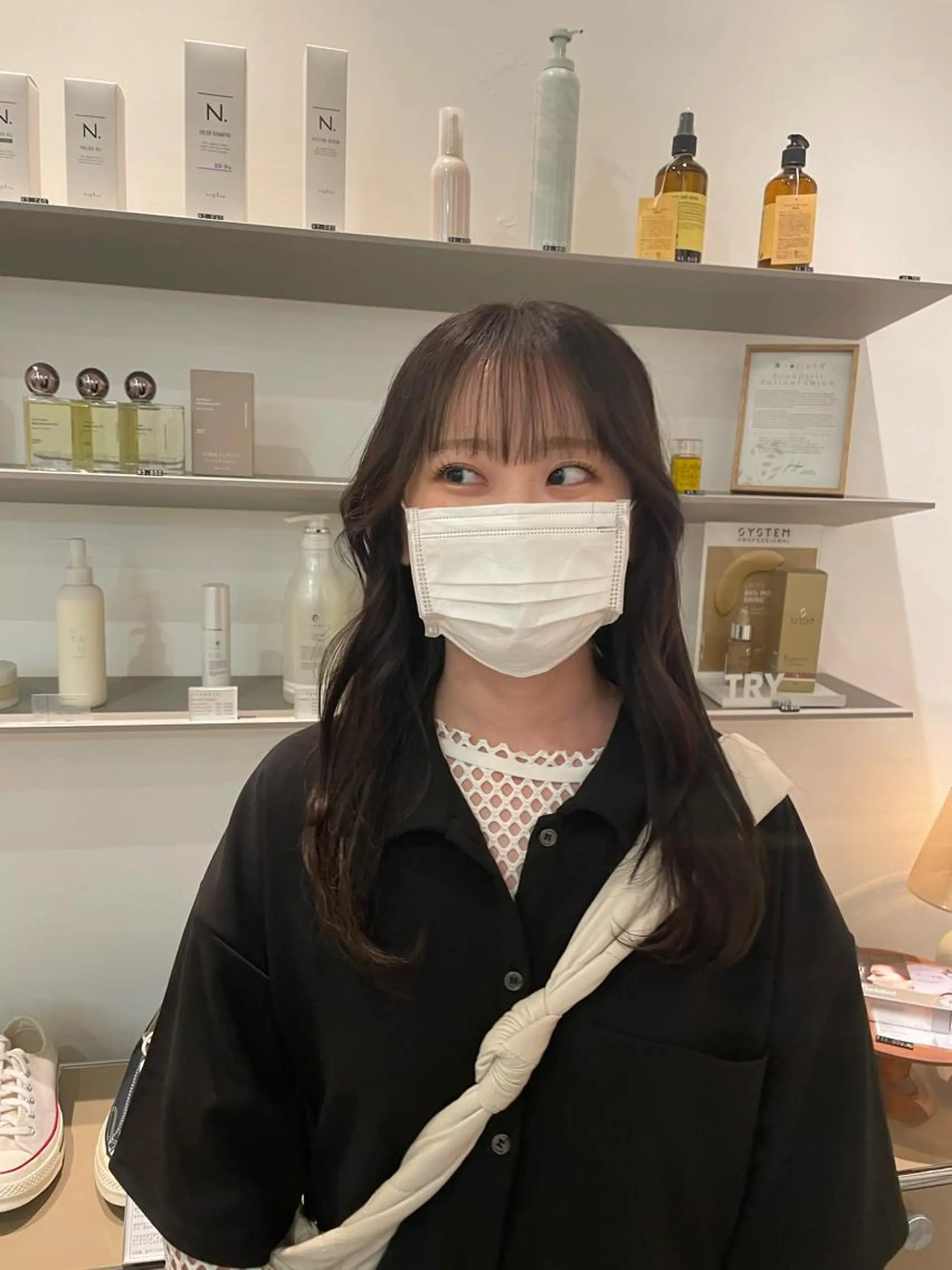 ロング カラー ブラウンカラー HITOMI 福岡パーマのヘアスタイル