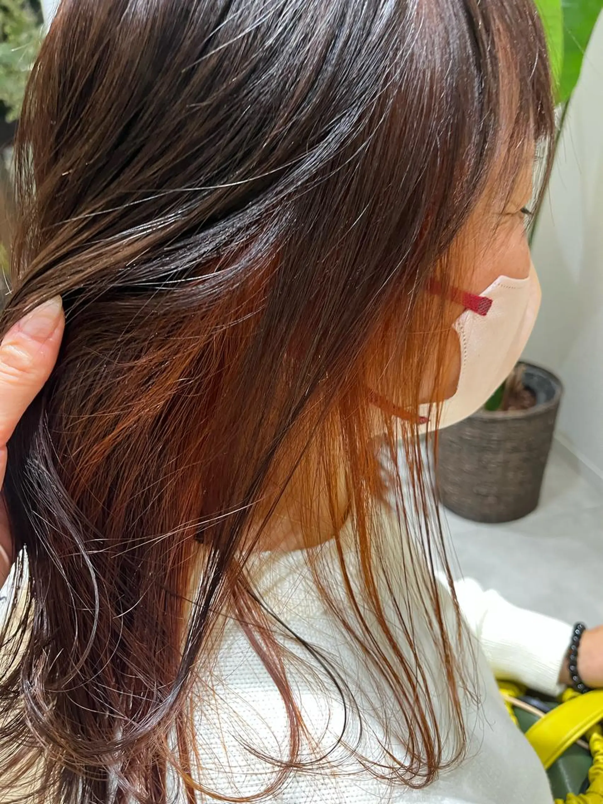 ミディアム ヘアカラー 和田 琉々香のヘアスタイル