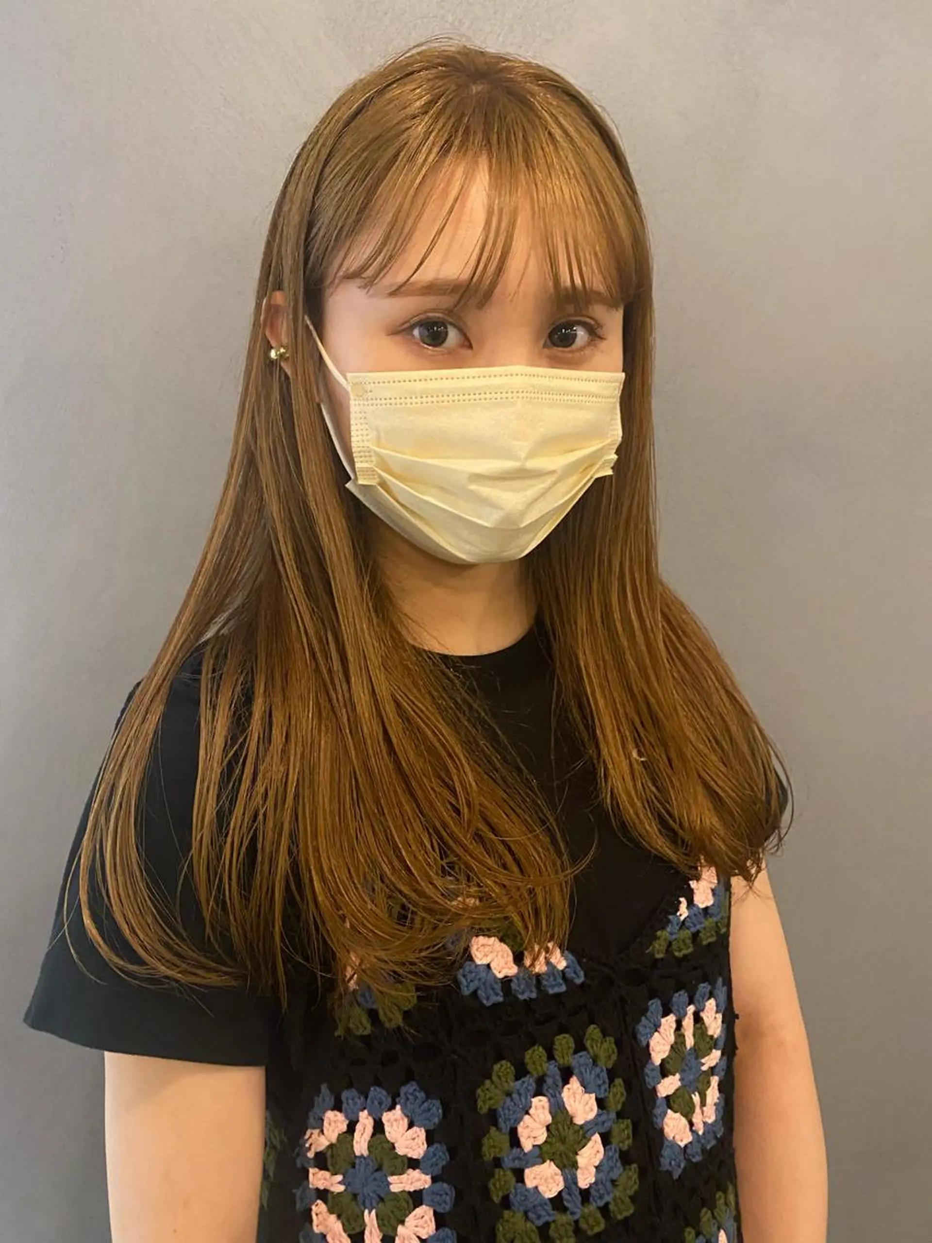 ロング カラー 砂原 ひよりのヘアスタイル