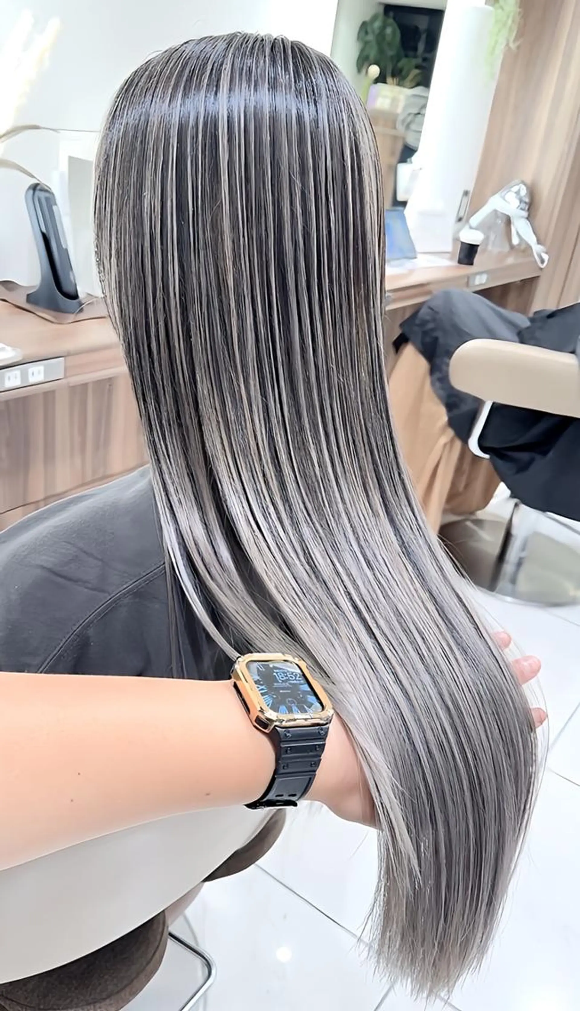 ロング カラー ブリーチ 髪質改善 ヘアカラー ＡＳＨ大宮/ブリーチ 髪質改善/カラーのヘアスタイル