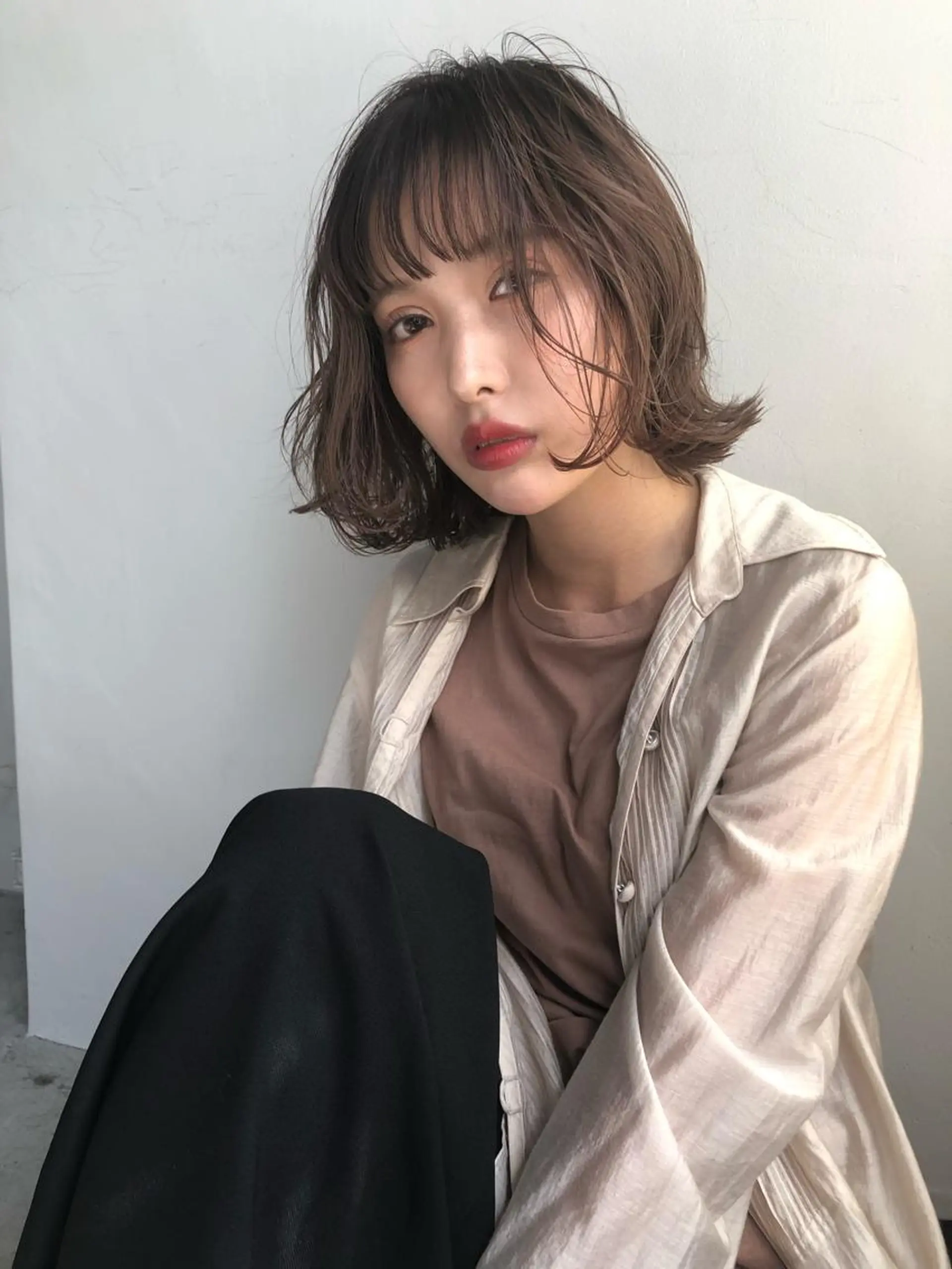 ショート カラー パーマ 低ダメージパーマ ケアパーマ/武田明大のヘアスタイル