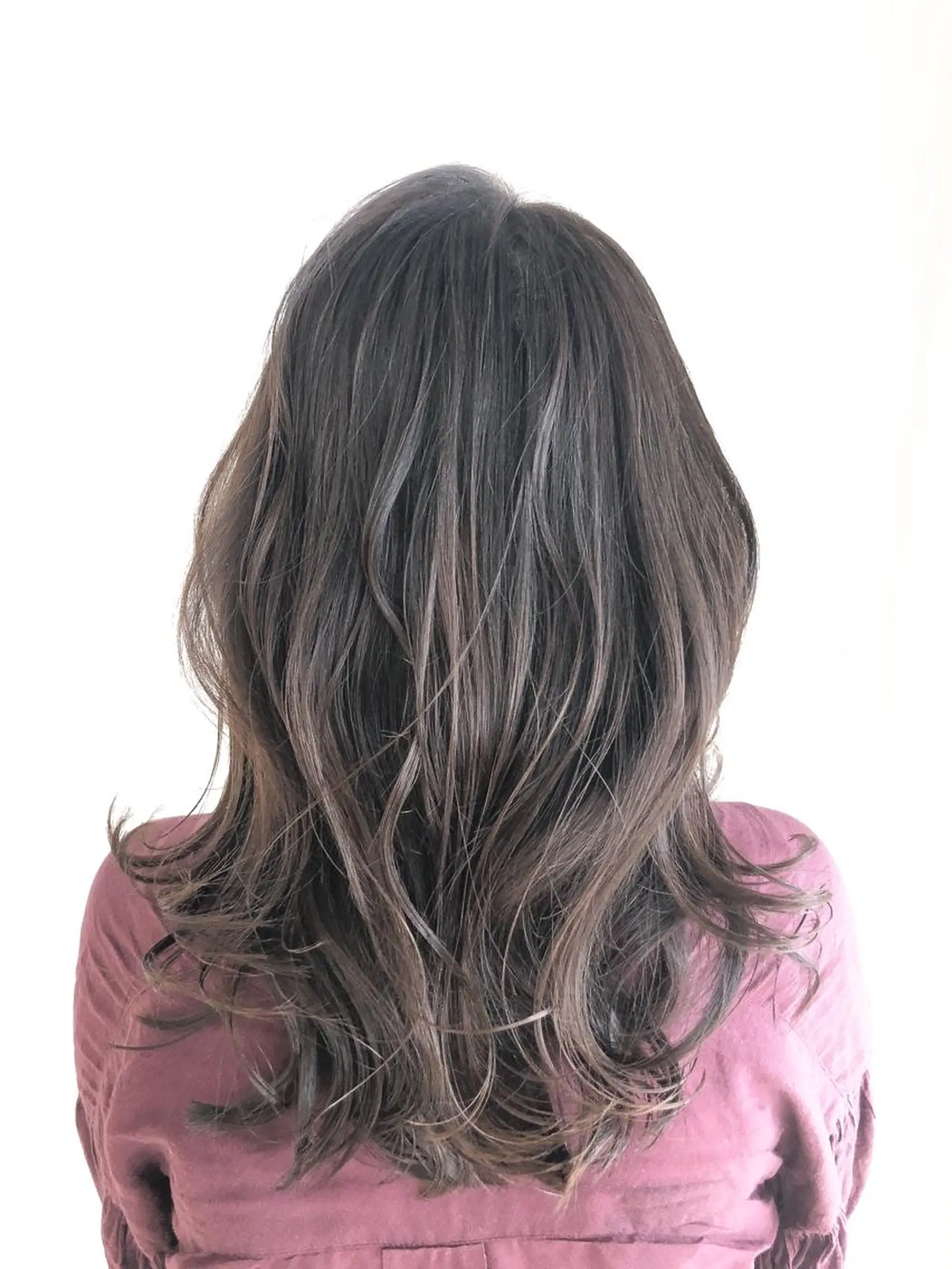 セミロング カラー ヘアアレンジ くびれヘア カット ヘアカラー レイヤー×ヘッドスパ *保田遥*のヘアスタイル