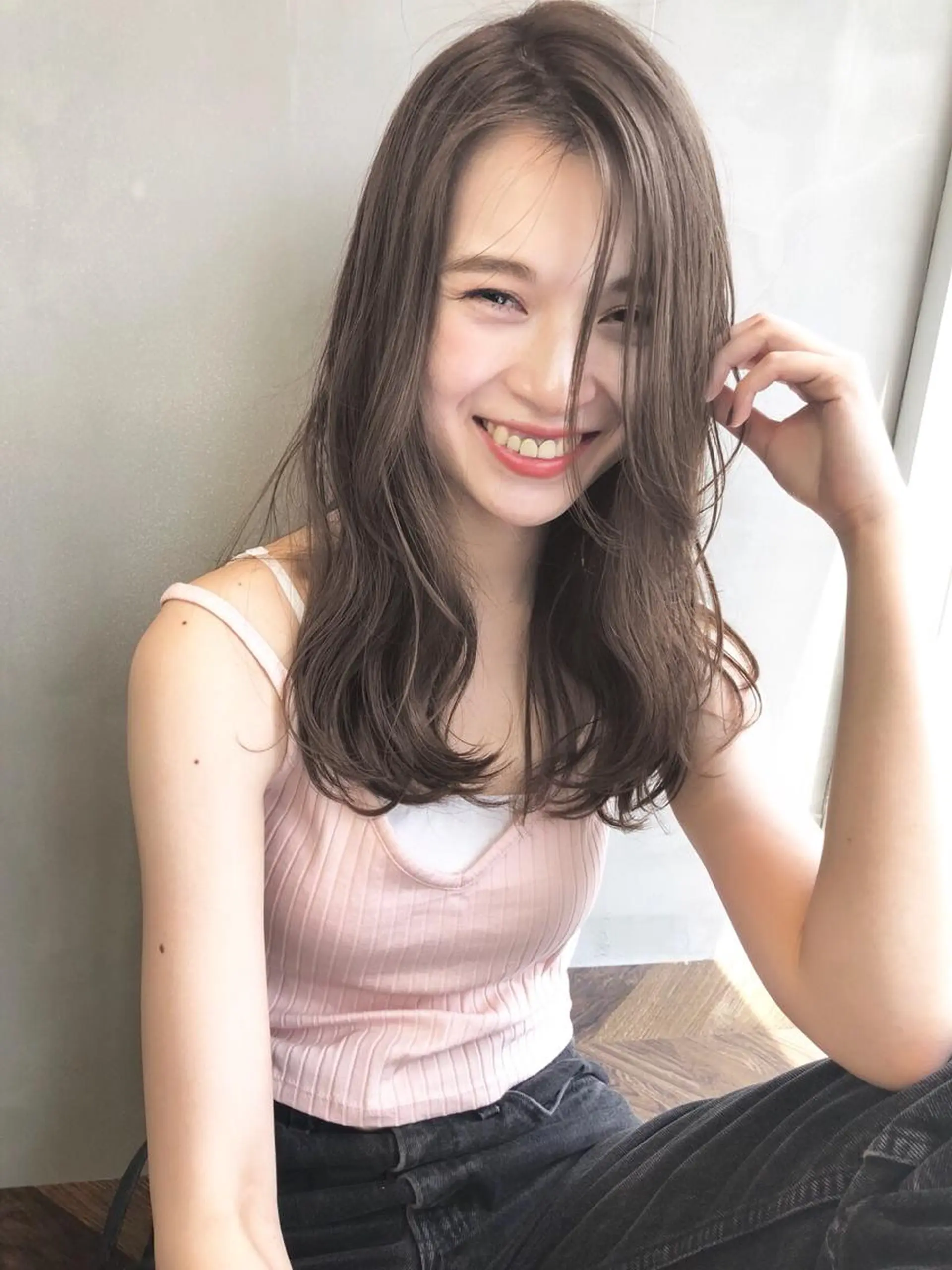 ロング カラー 遠藤 眞実のヘアスタイル