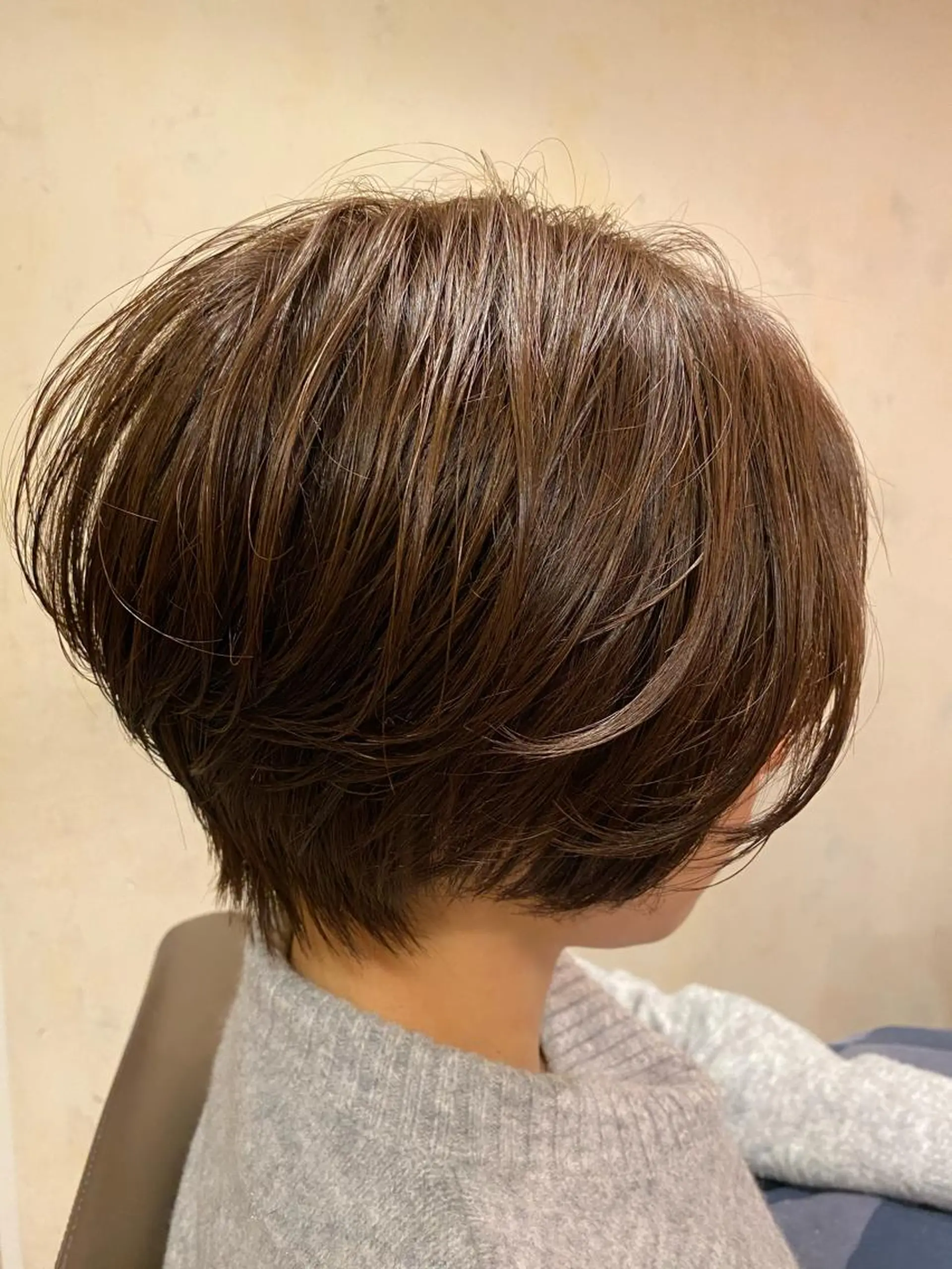 ショート くびれヘア ショートヘア カット ヘアカラー トリートメント 金沢美容室/ 艶髪/夜営業/JINのヘアスタイル