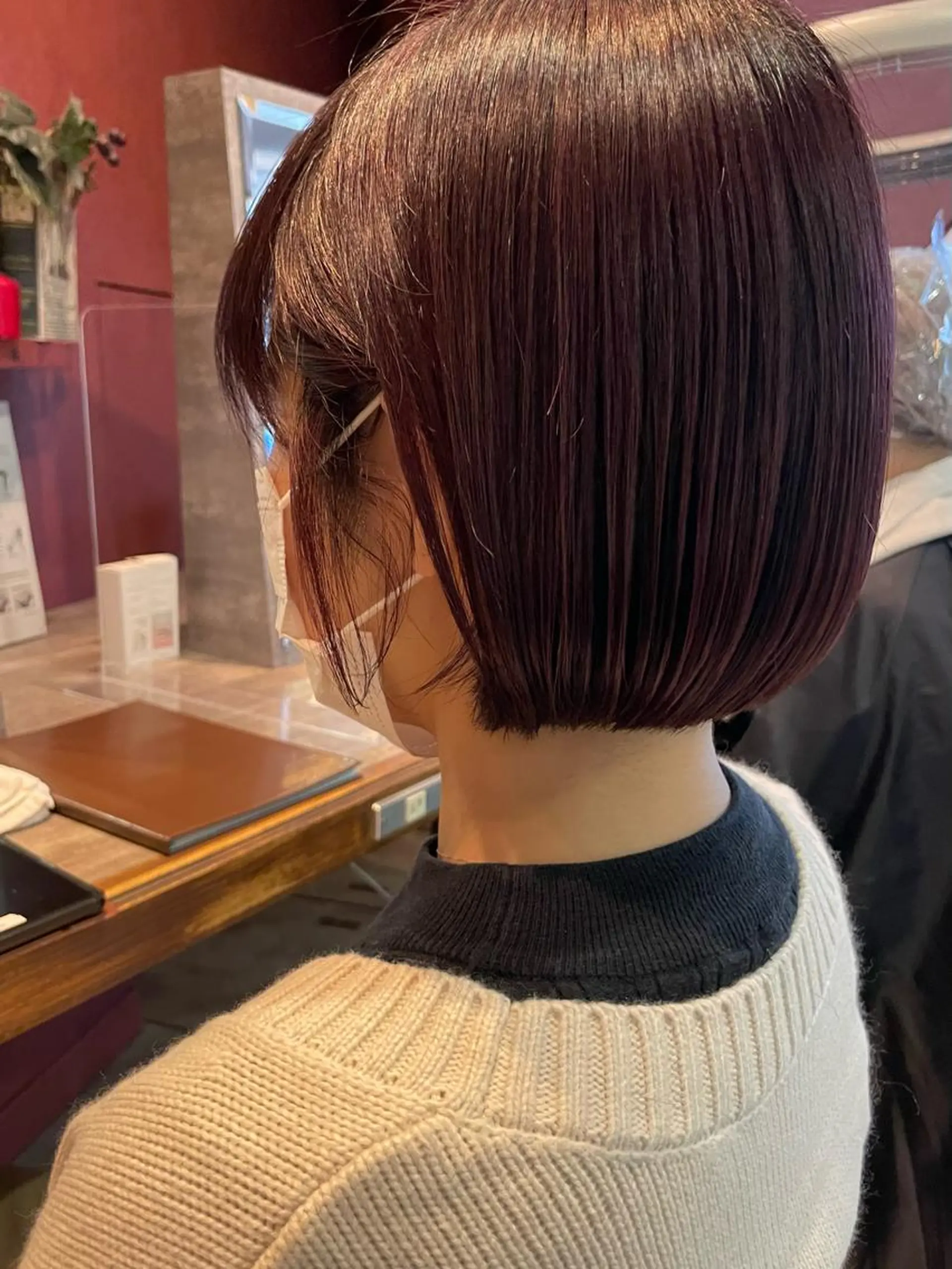 ショート ボブ カット ヘアカラー 木村 美穂のヘアスタイル