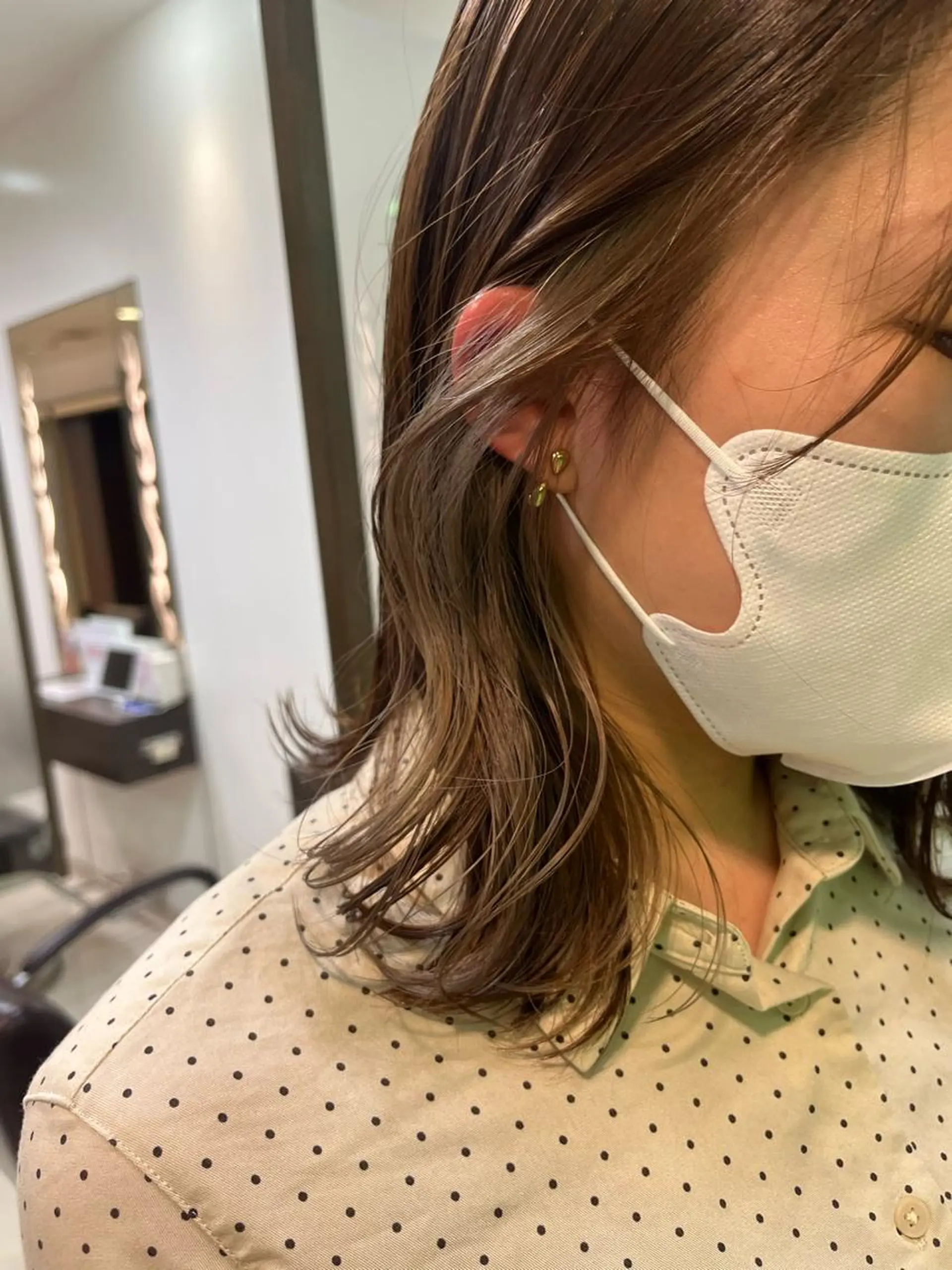 ミディアム ヘアカラー ぷつっとボブ/ちゅる ピンク/mika☆のヘアスタイル