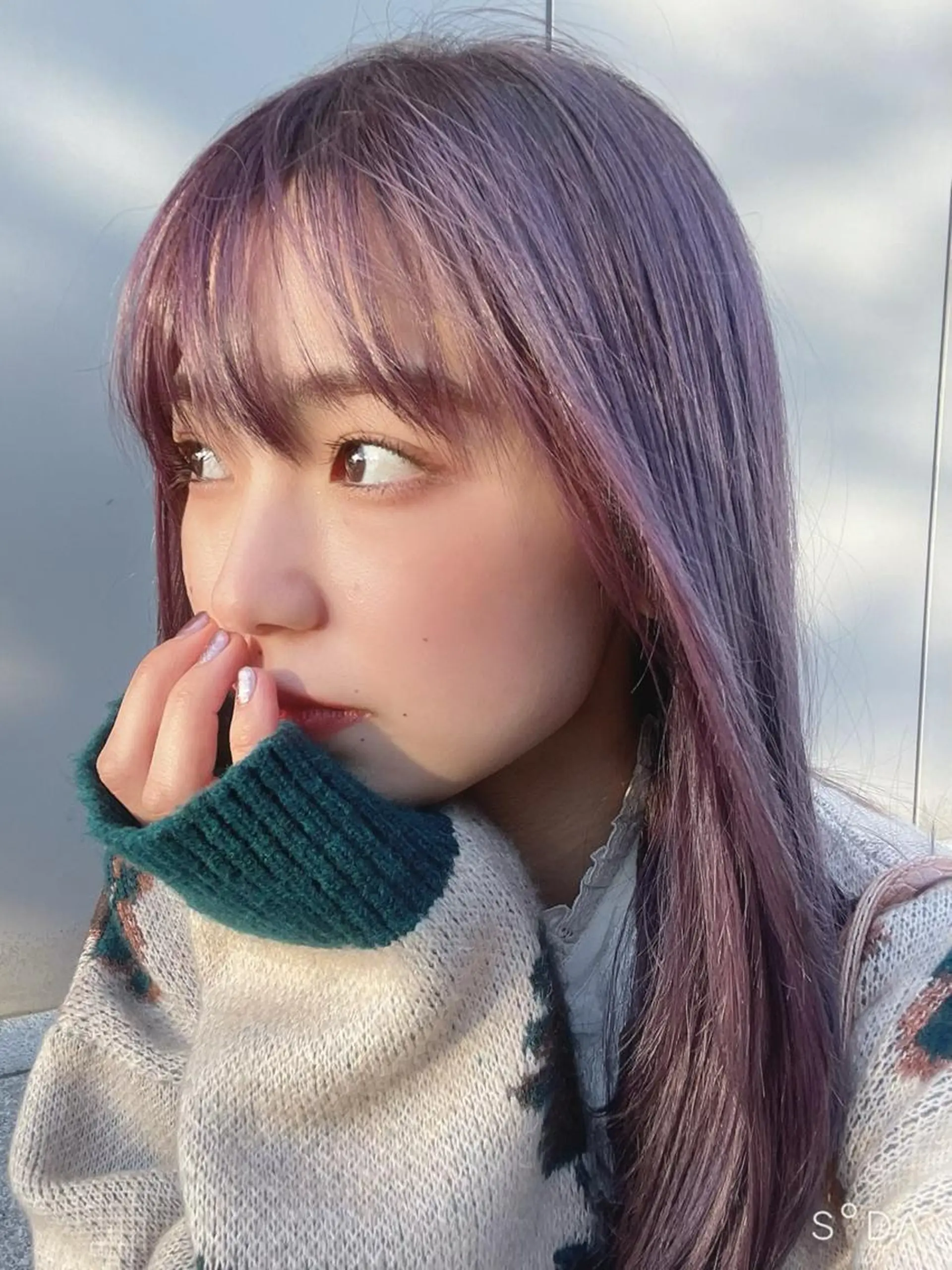 カラー 【柔らか透明感✨/ 似合せ前髪】大石葉月のヘアスタイル