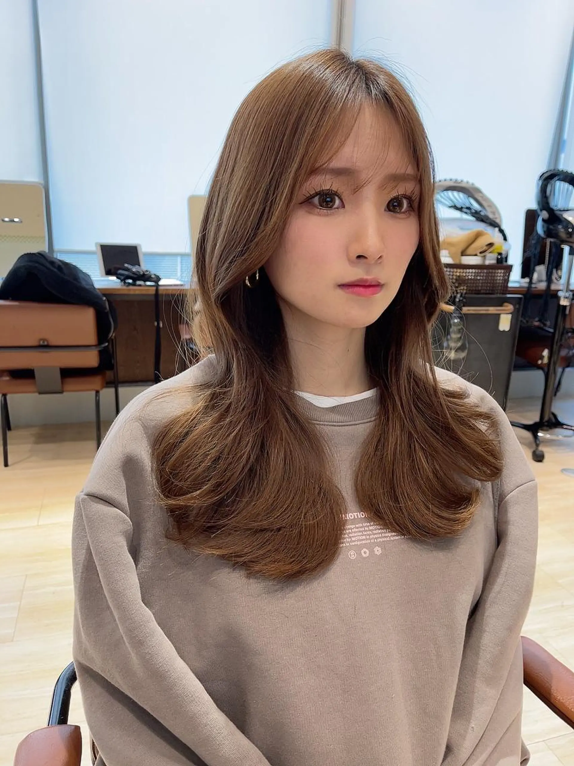 ロング カラー レイヤーカット顔周り /アレンジ伊藤彪真のヘアスタイル