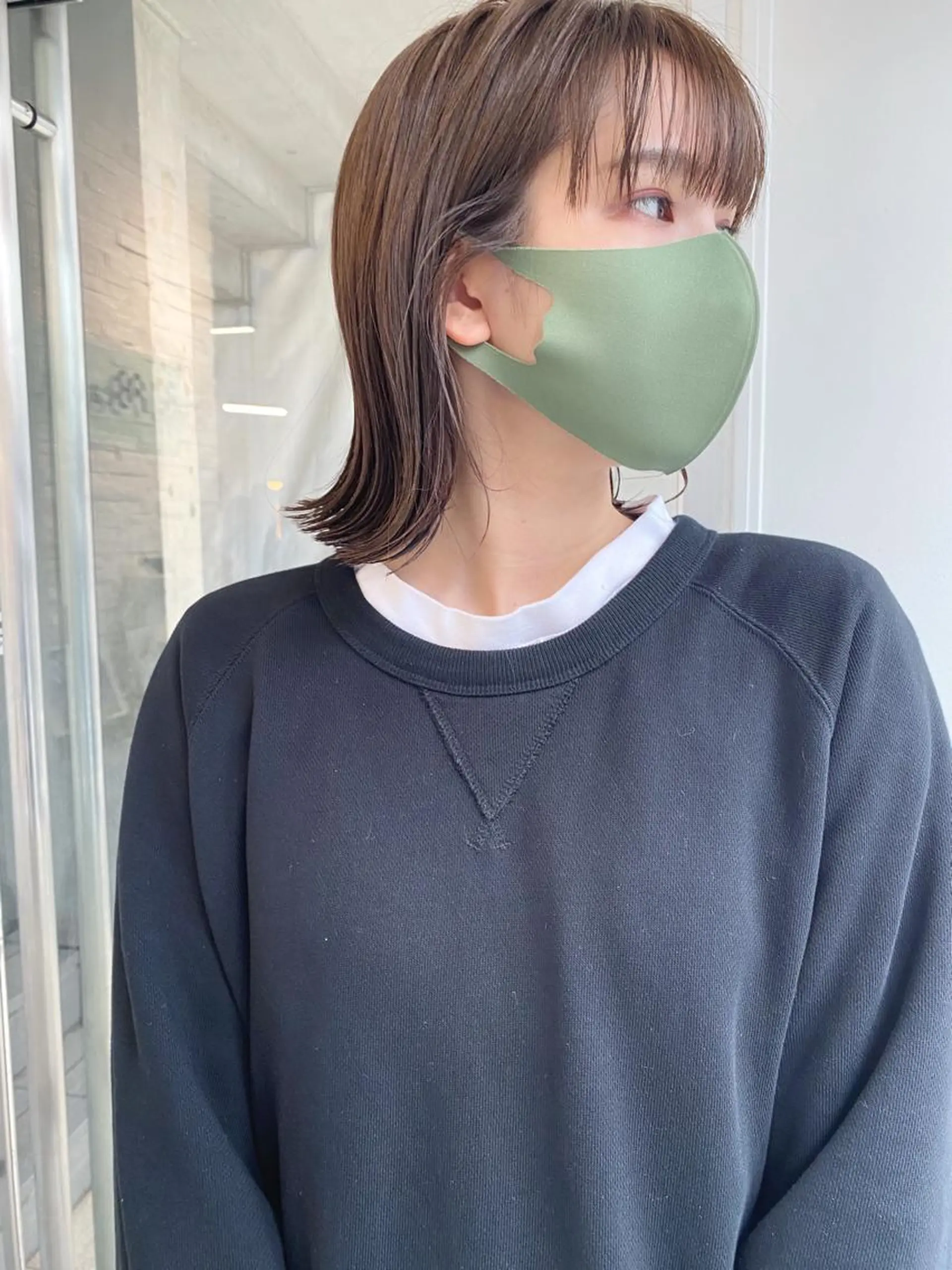 ショート カラー カット ヘアカラー トリートメント センターパート/ 暖色カラーayuのヘアスタイル