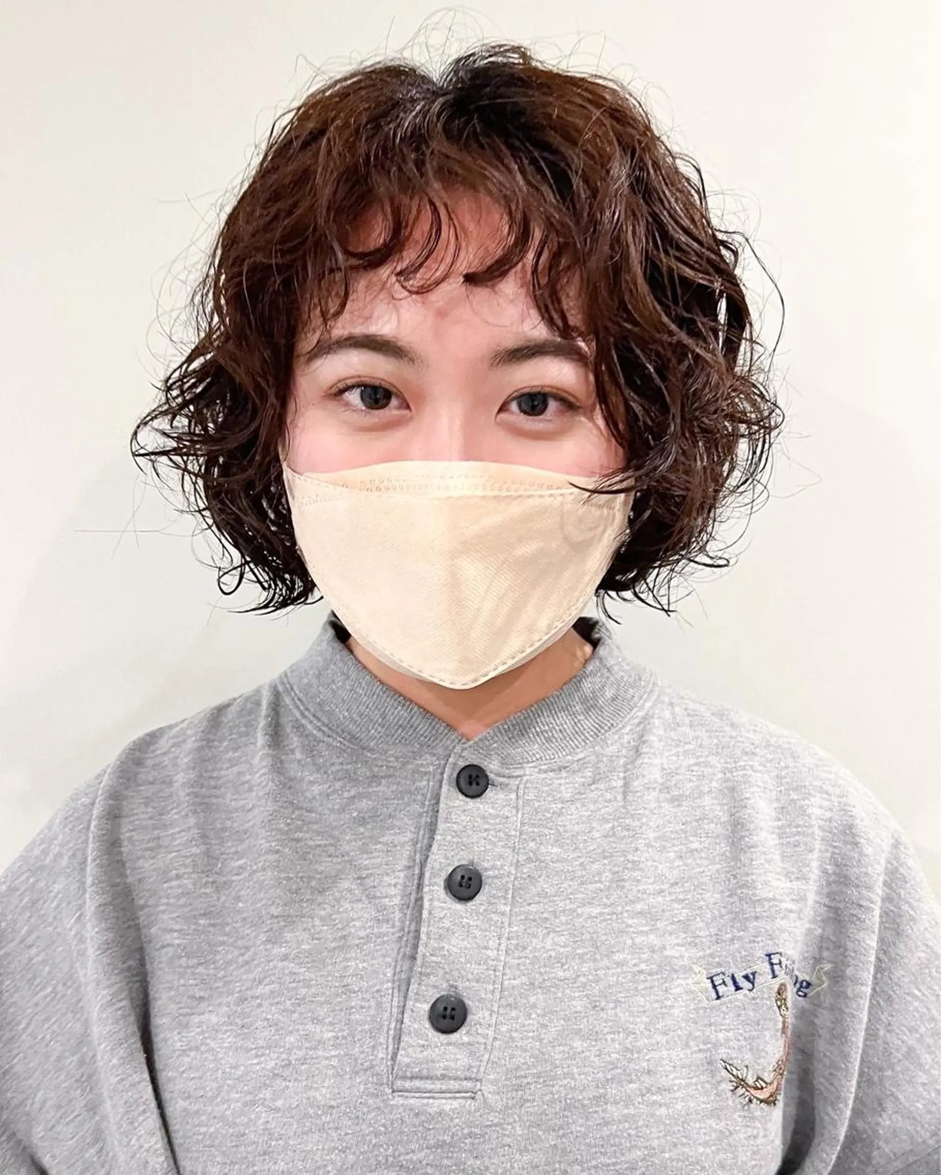 ミディアム パーマ ミディアムパーマ /癖毛パーマのヘアスタイル