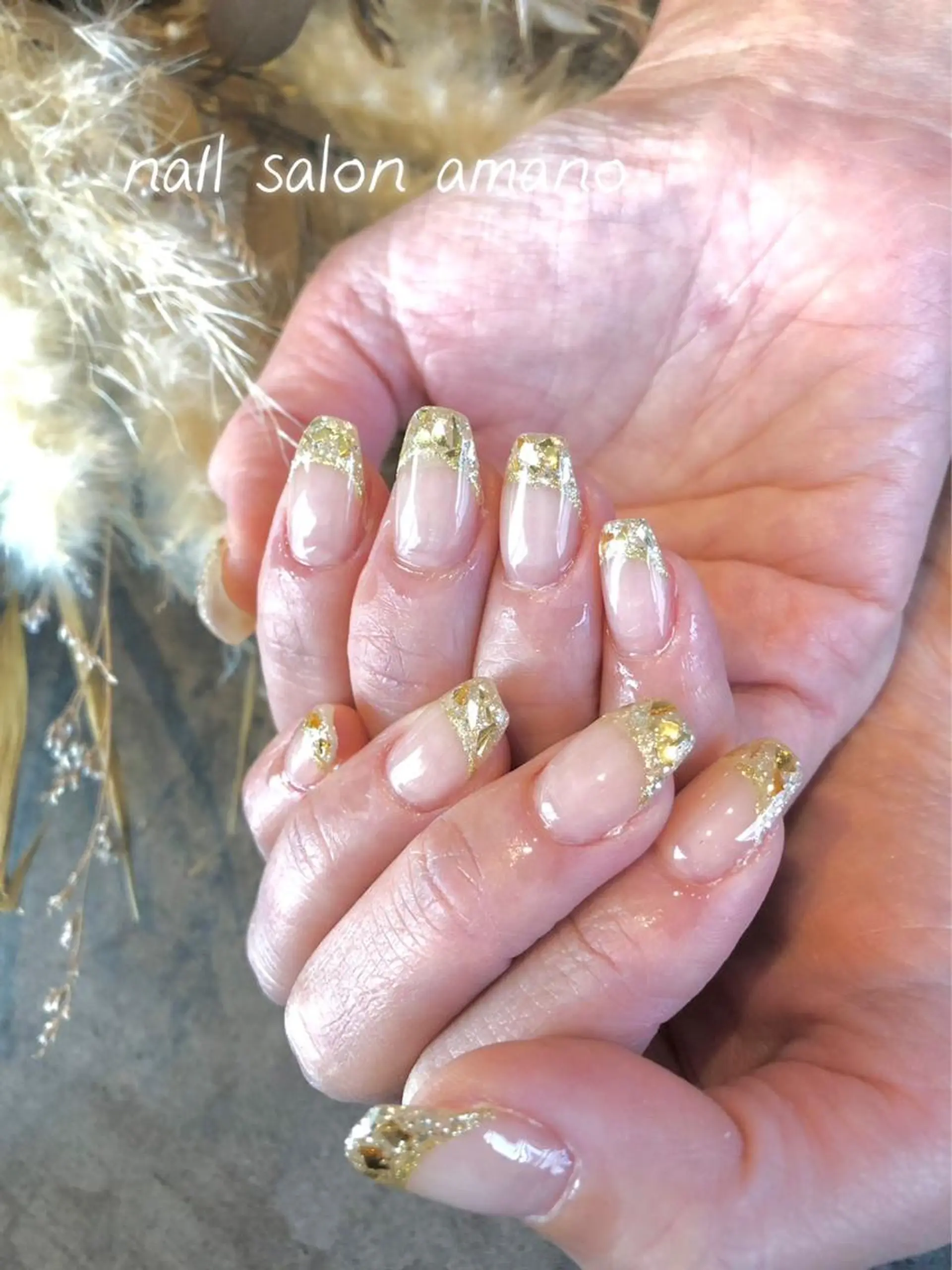 ネイル フラワーネイル ジェルネイル 大理石ネイル(マーブル) ニュアンスネイル シンプルネイル nail salon amanoのネイルデザイン