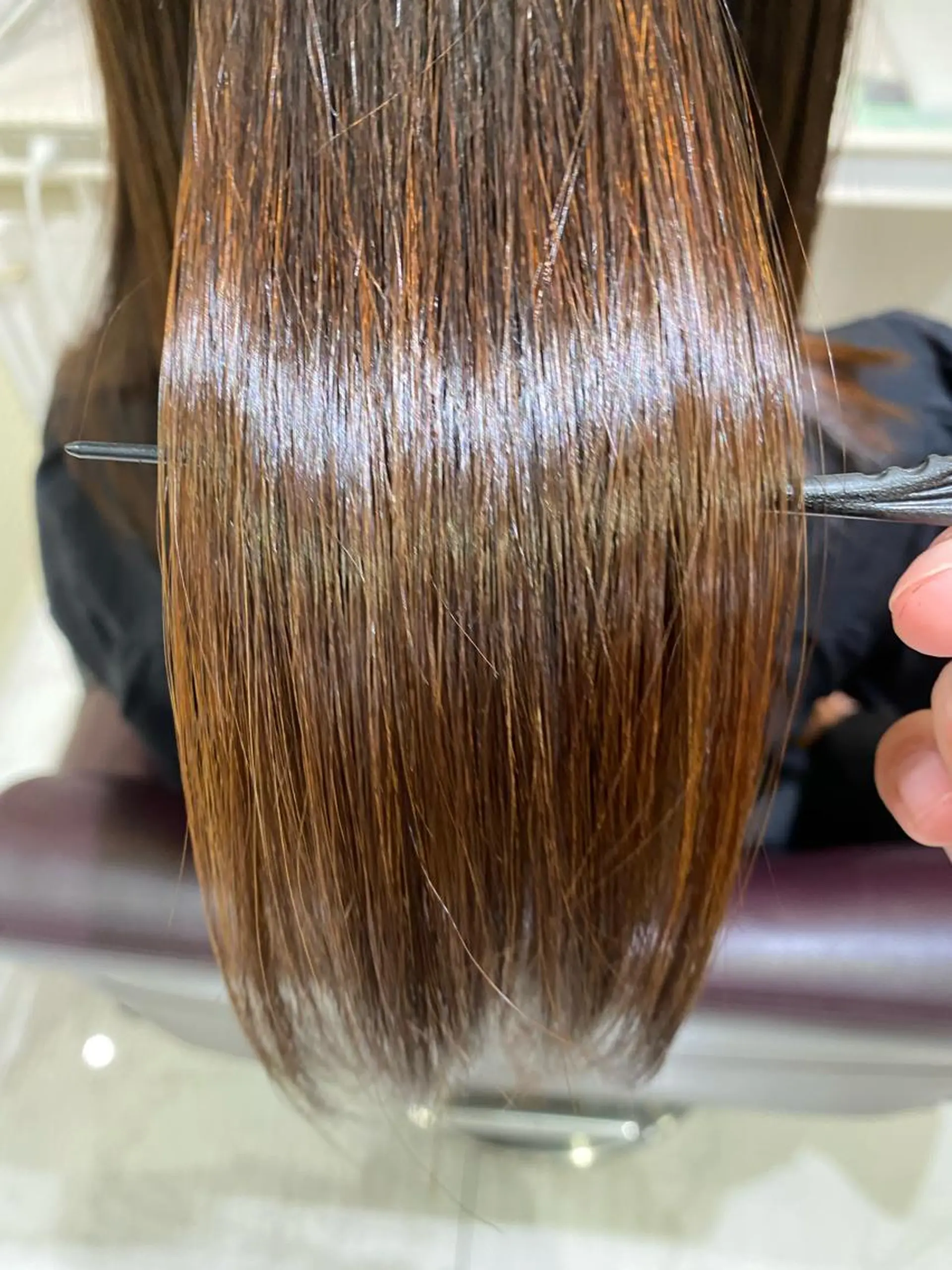 ロング カット 縮毛矯正 佐々木 拓海のヘアスタイル