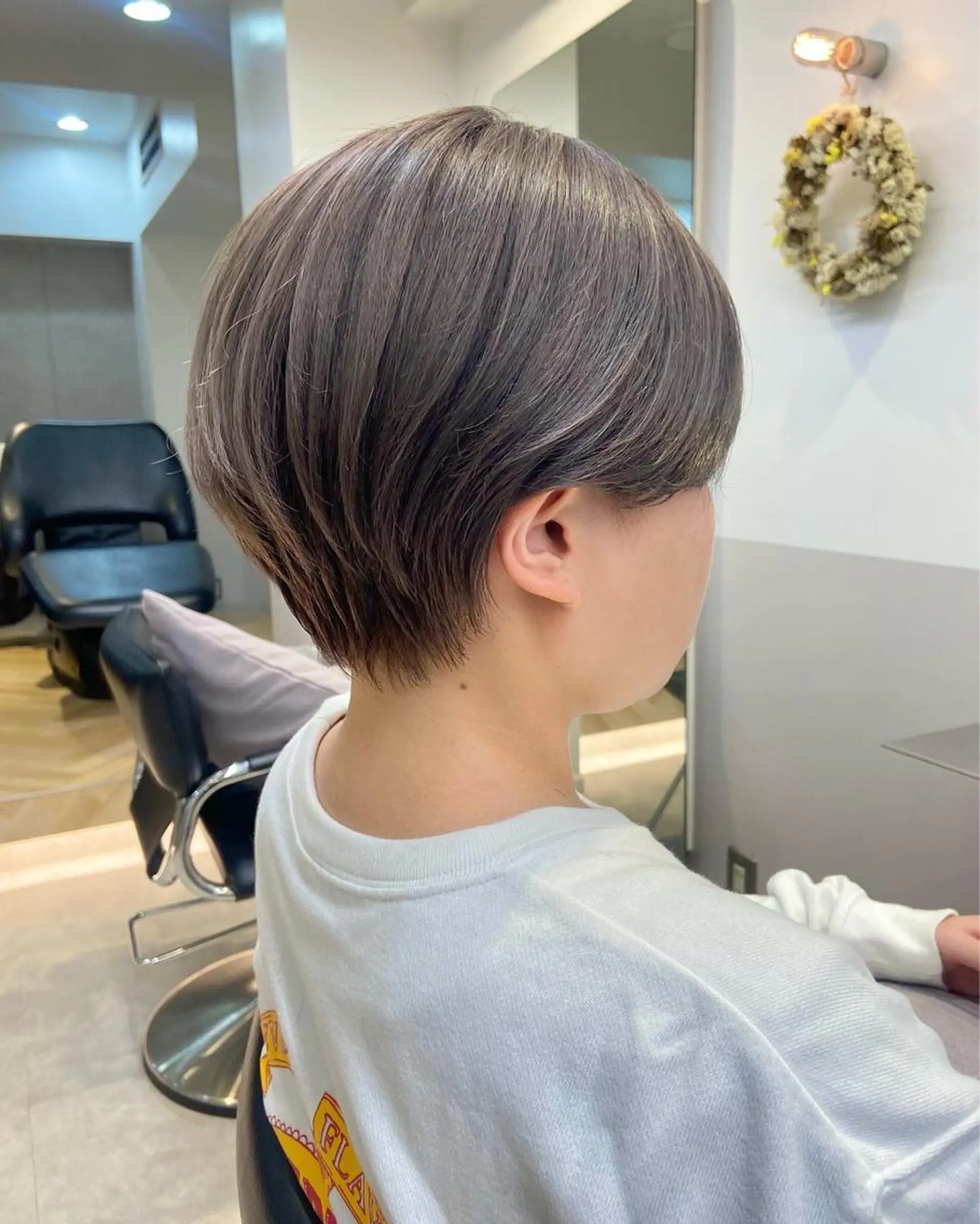 ショート カラー 山下夕月 ショート🫧ボブのヘアスタイル