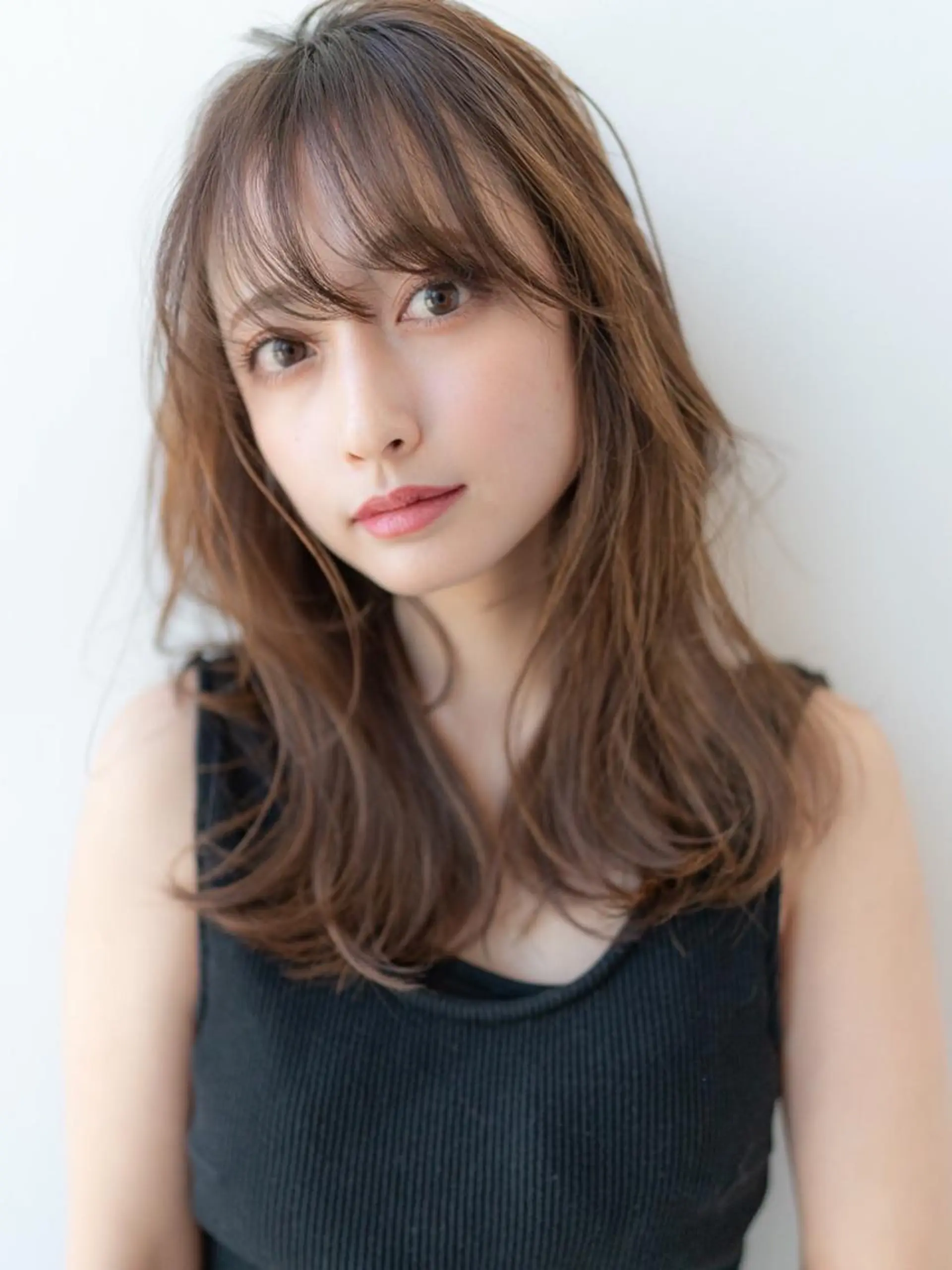 セミロング 髪質改善 トリートメント カット ヘアカラー トリートメント 天神/透明感カラー ツヤ髪/nonokaのヘアスタイル