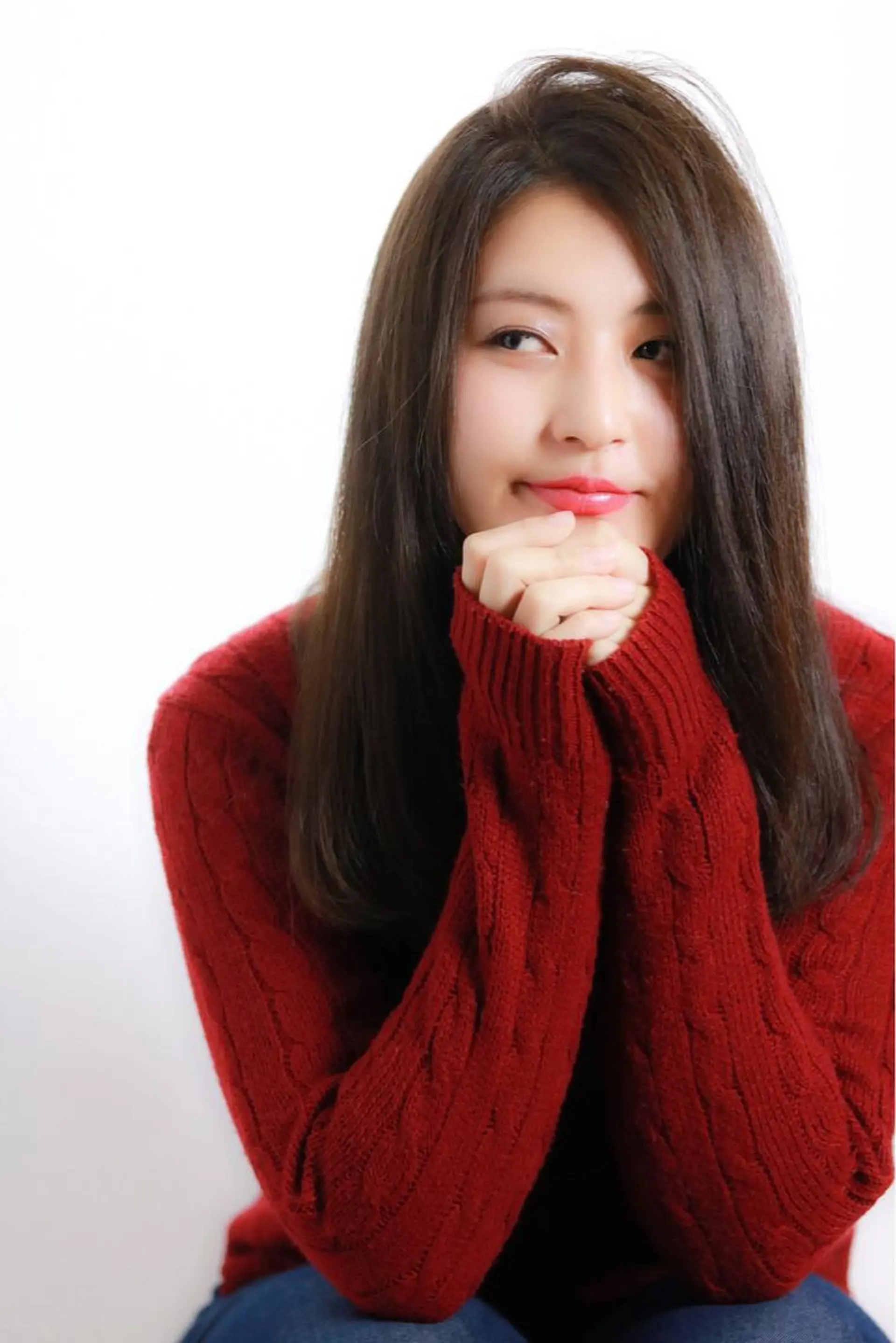 セミロング カラー 透明感カラー イルミナカラー カット 縮毛矯正 髪質改善/縮毛矯正 /青山 早希🐾のヘアスタイル