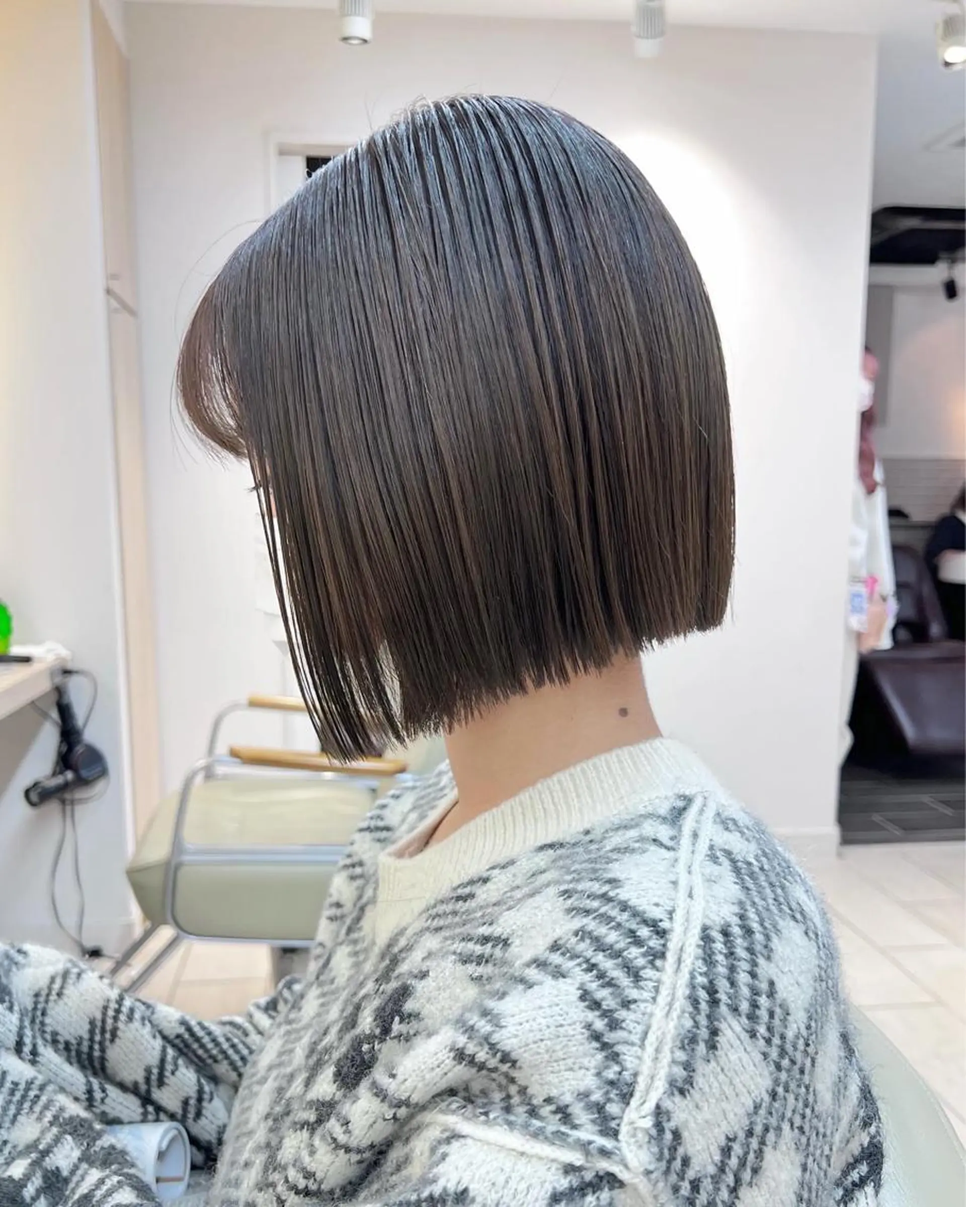 ショート カラー グレージュ ボブ ショートボブ💗 ヤマネシオリのヘアスタイル