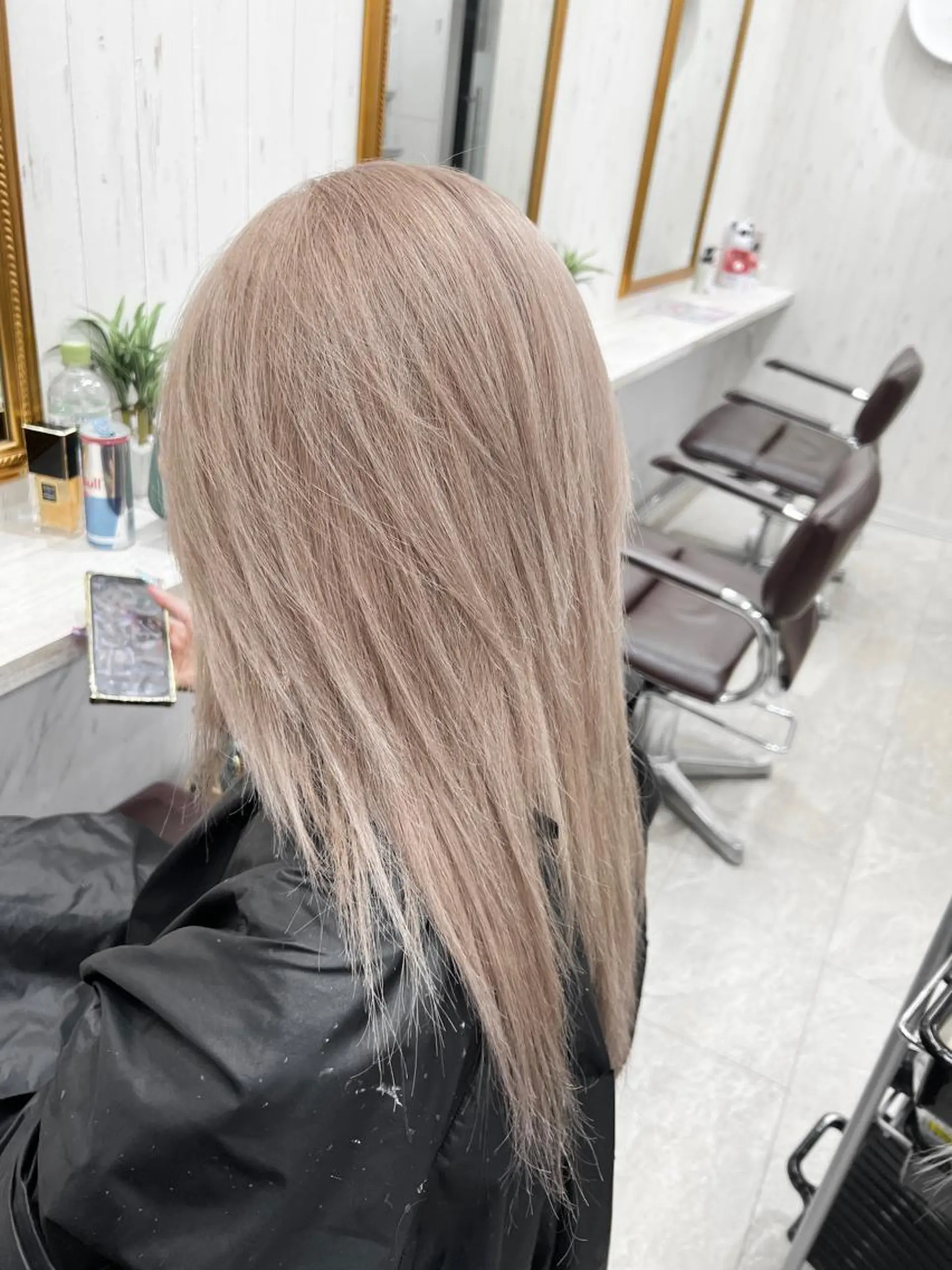 セミロング カラー ヘアカラー TAKATO ✨ハイトーン✨のヘアスタイル