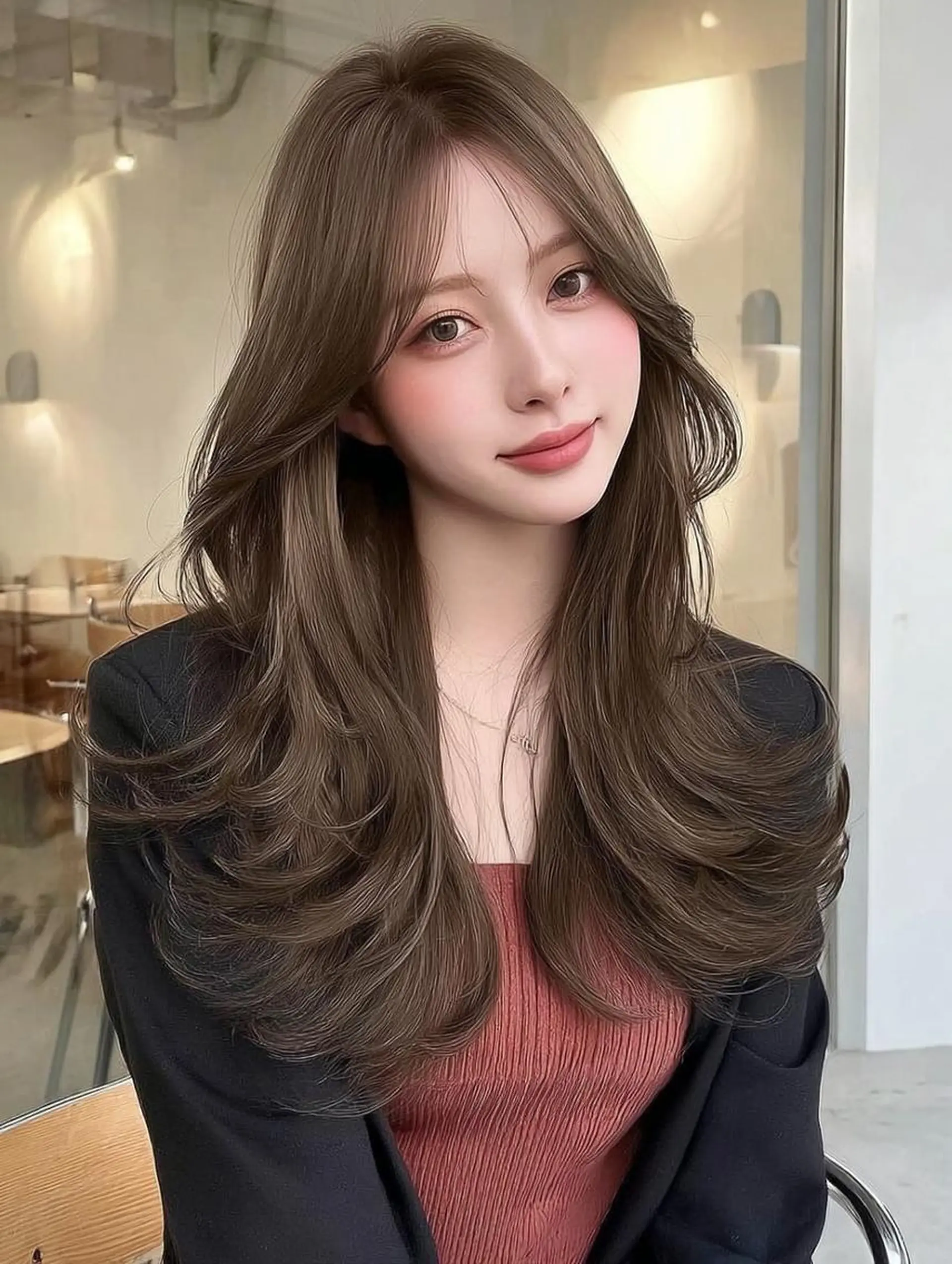 ロング ヘアカラー 藤村 雄大のヘアスタイル