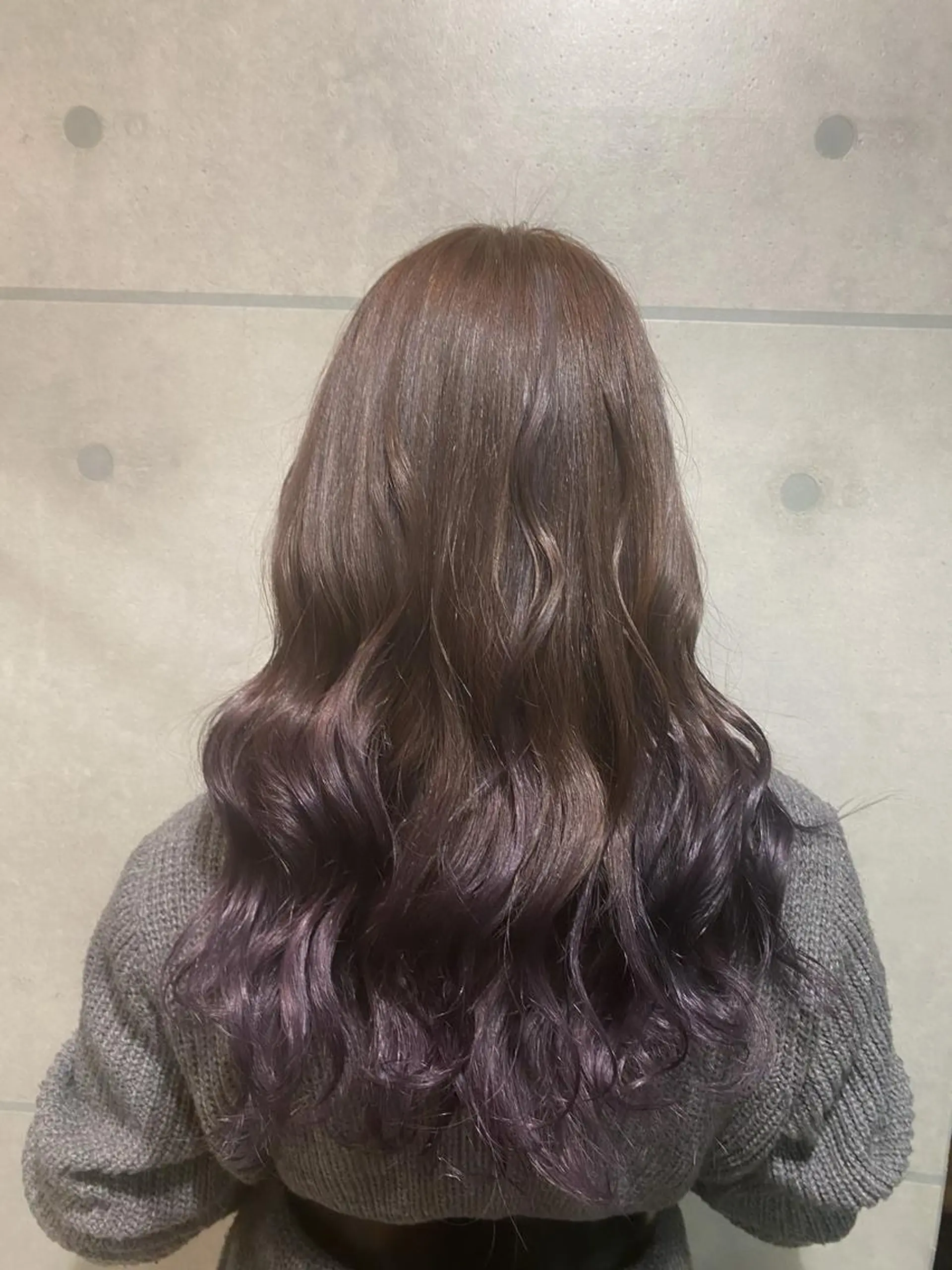 セミロング カラー ベージュカラー グラデーションカラー ラベンダーカラー カラー専門美容師🫧 舘田千乃🫧のヘアスタイル