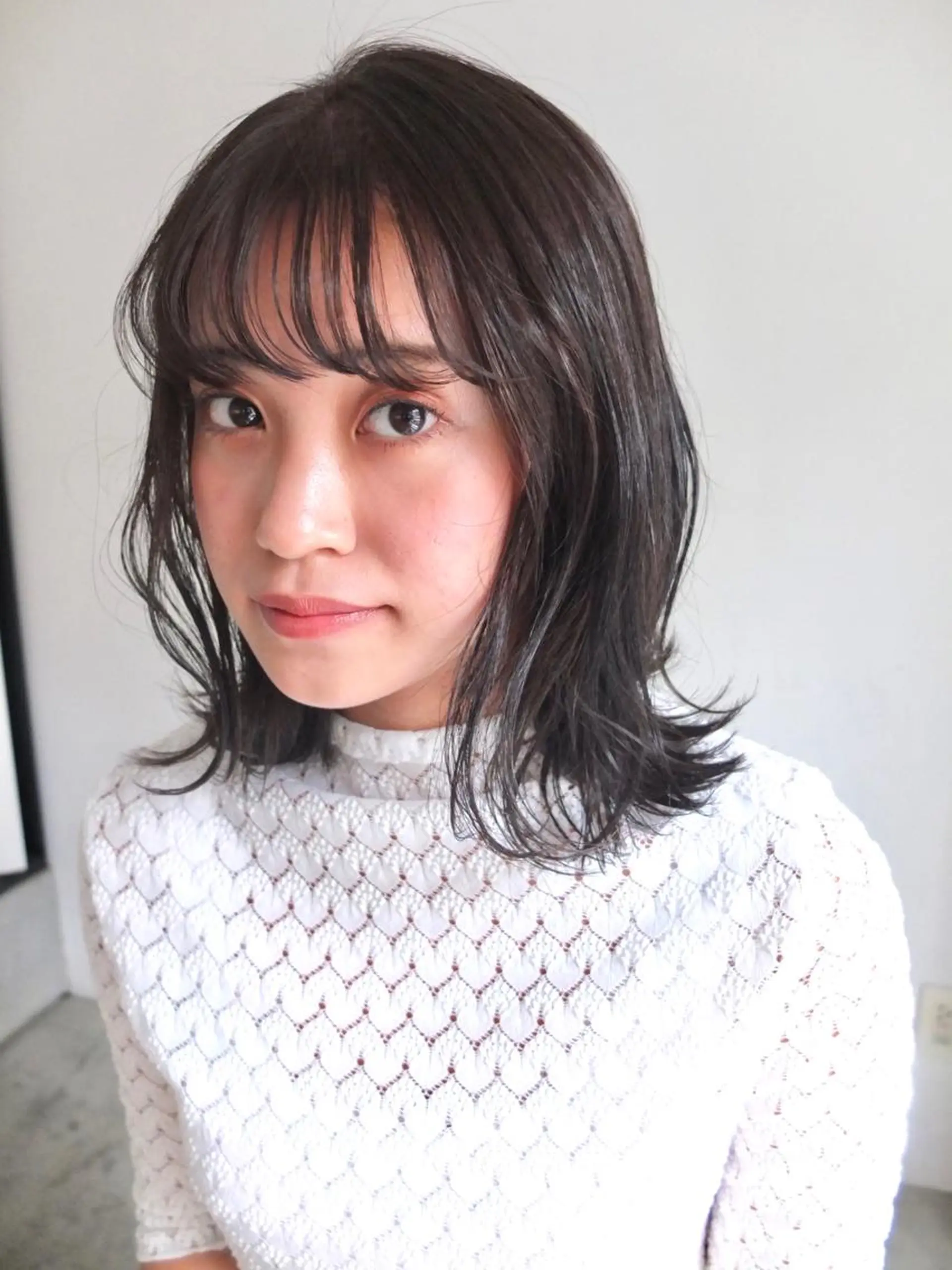 ミディアム カラー めざわ ゆうきのヘアスタイル