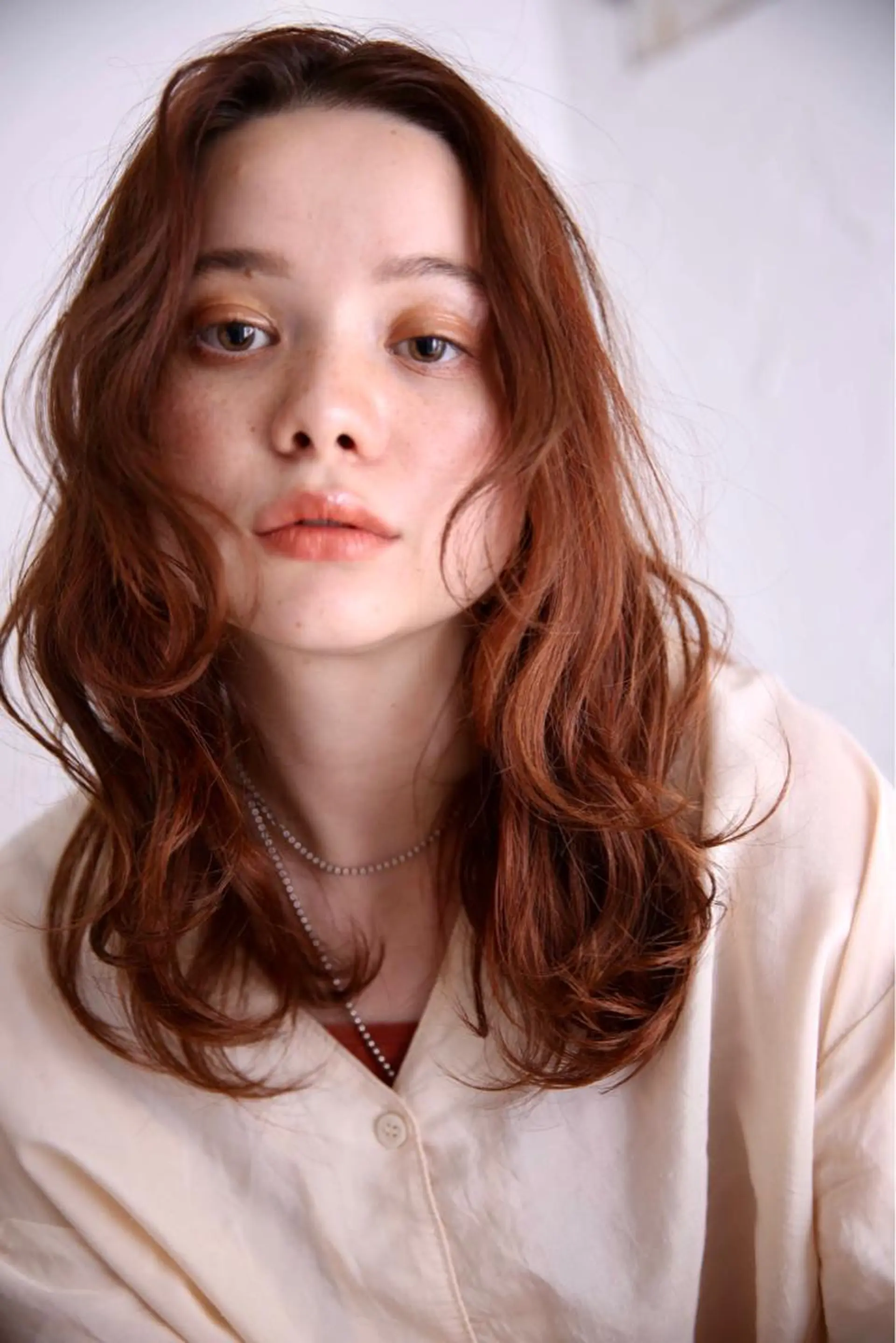 ミディアム カラー カット ヘアカラー 佐藤 花帆のヘアスタイル