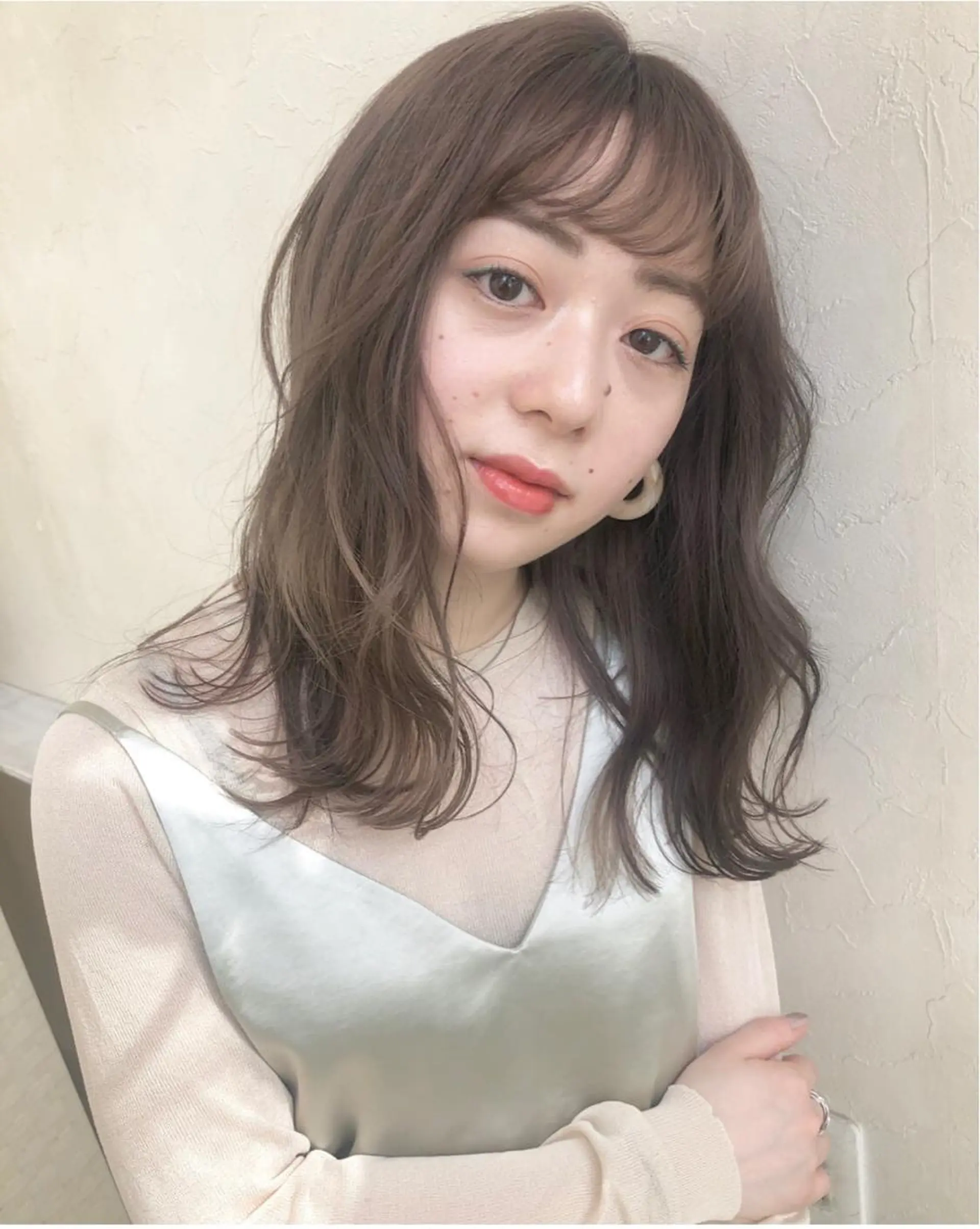 セミロング カラー nakahara madokaのヘアスタイル