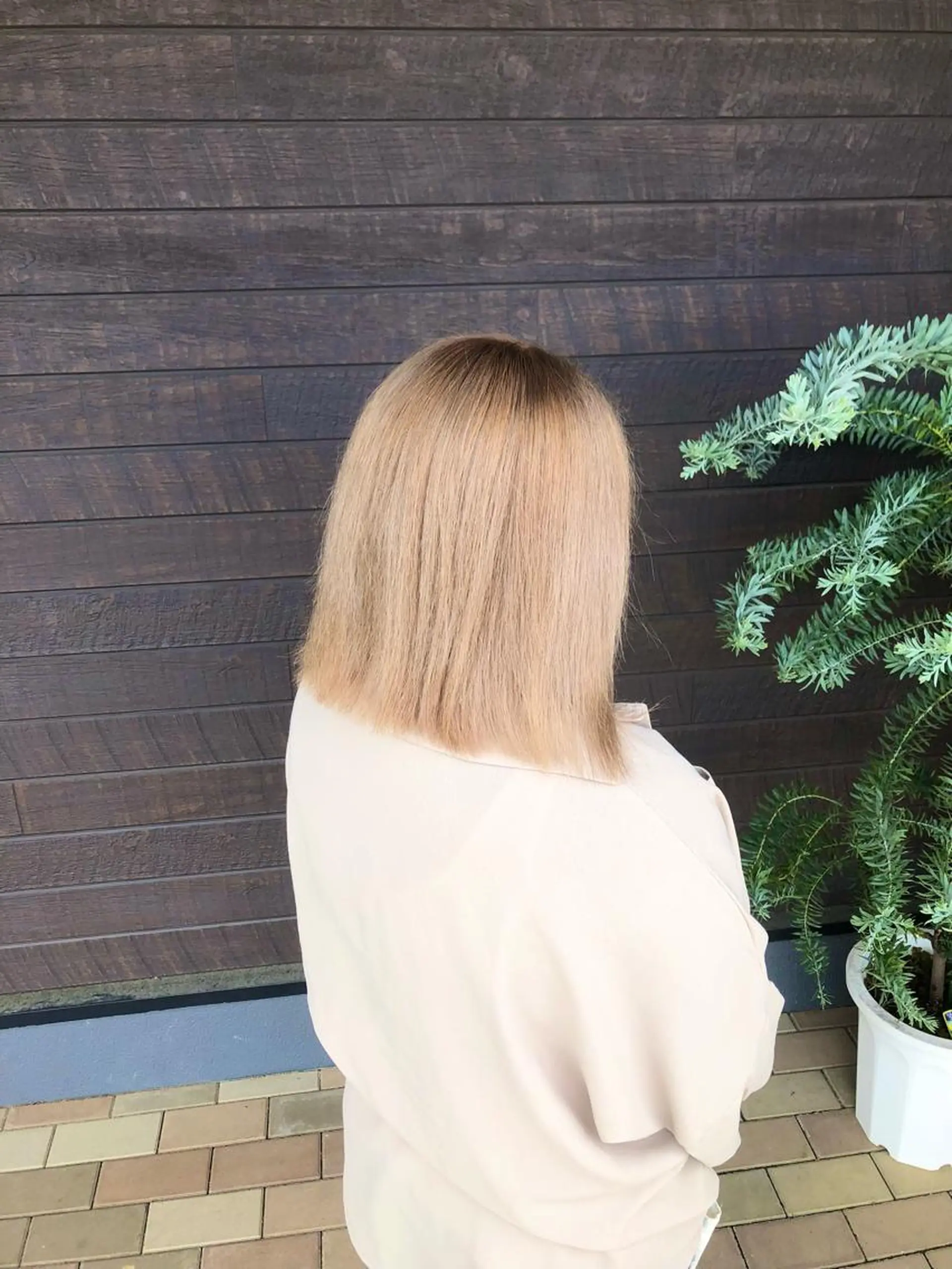 ミディアム カラー 太白区/白髪ぼかし ハイライト/千葉達人のヘアスタイル