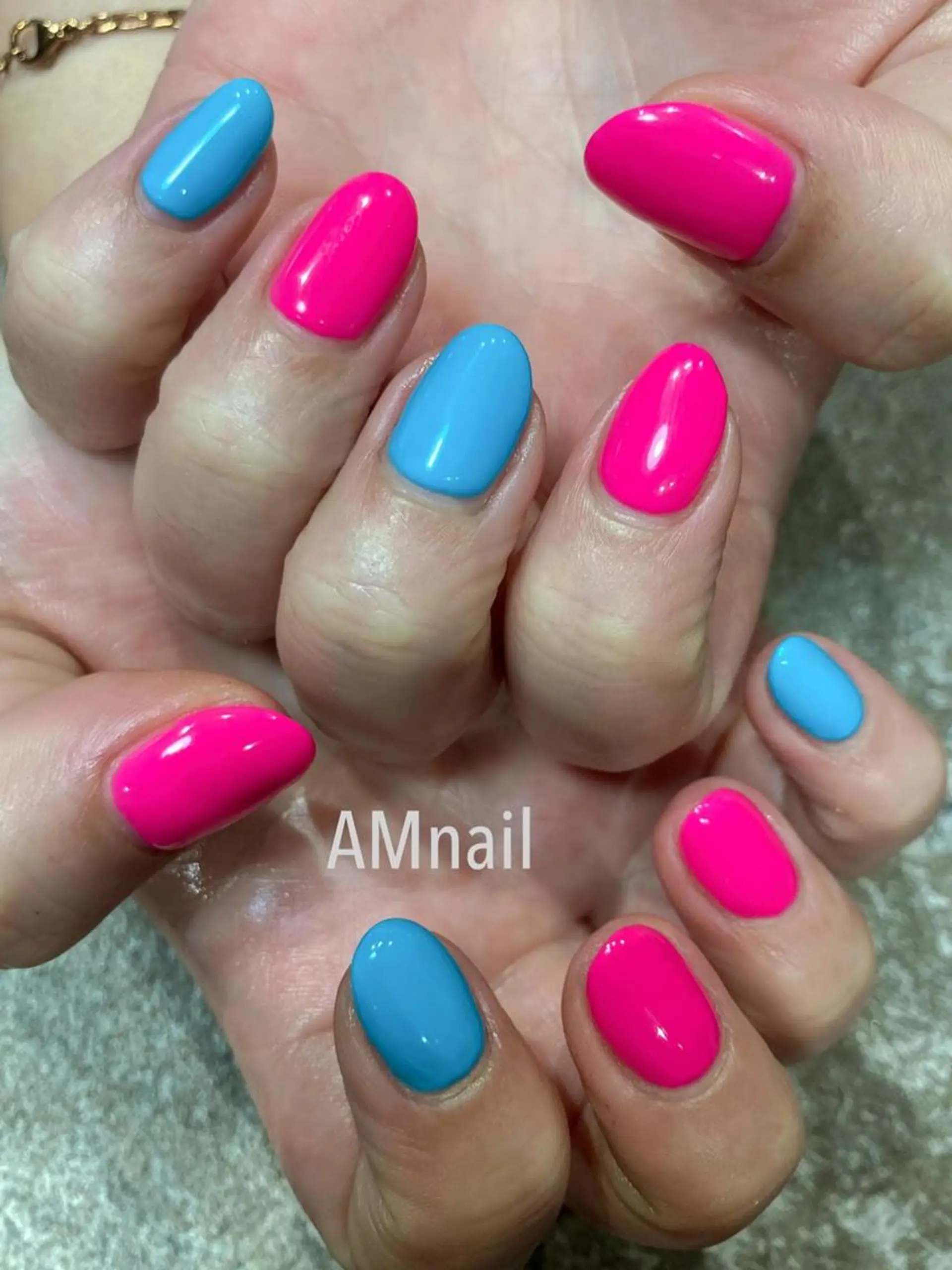 ネイル オフィスネイル ワンカラーネイル シンプルネイル ハンドネイル Am:nail 柏 SUE（スゥ）のネイルデザイン