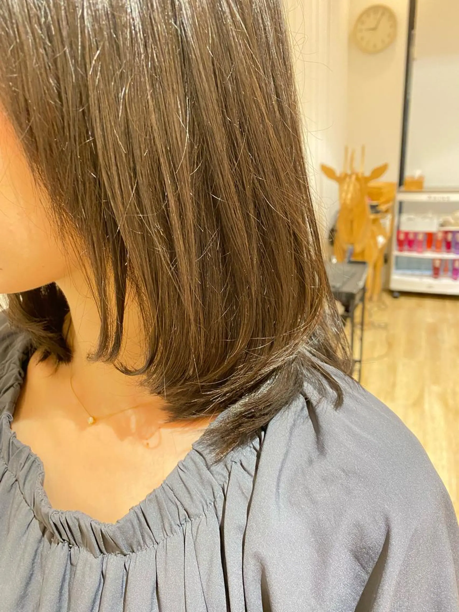 ミディアム 🫧顔周りカット 🫧樫村優香のヘアスタイル