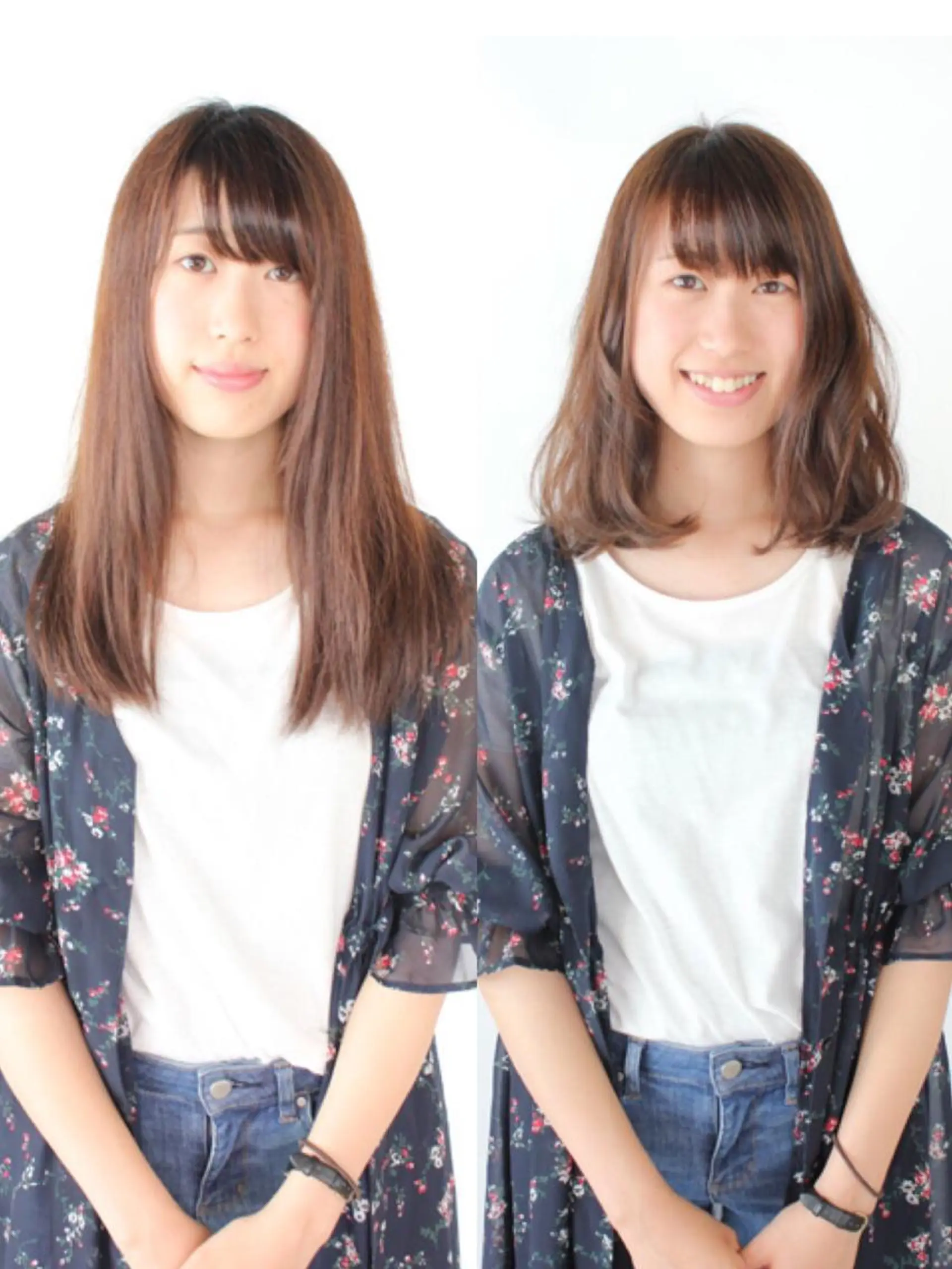 ミディアム 河野 薫のヘアスタイル