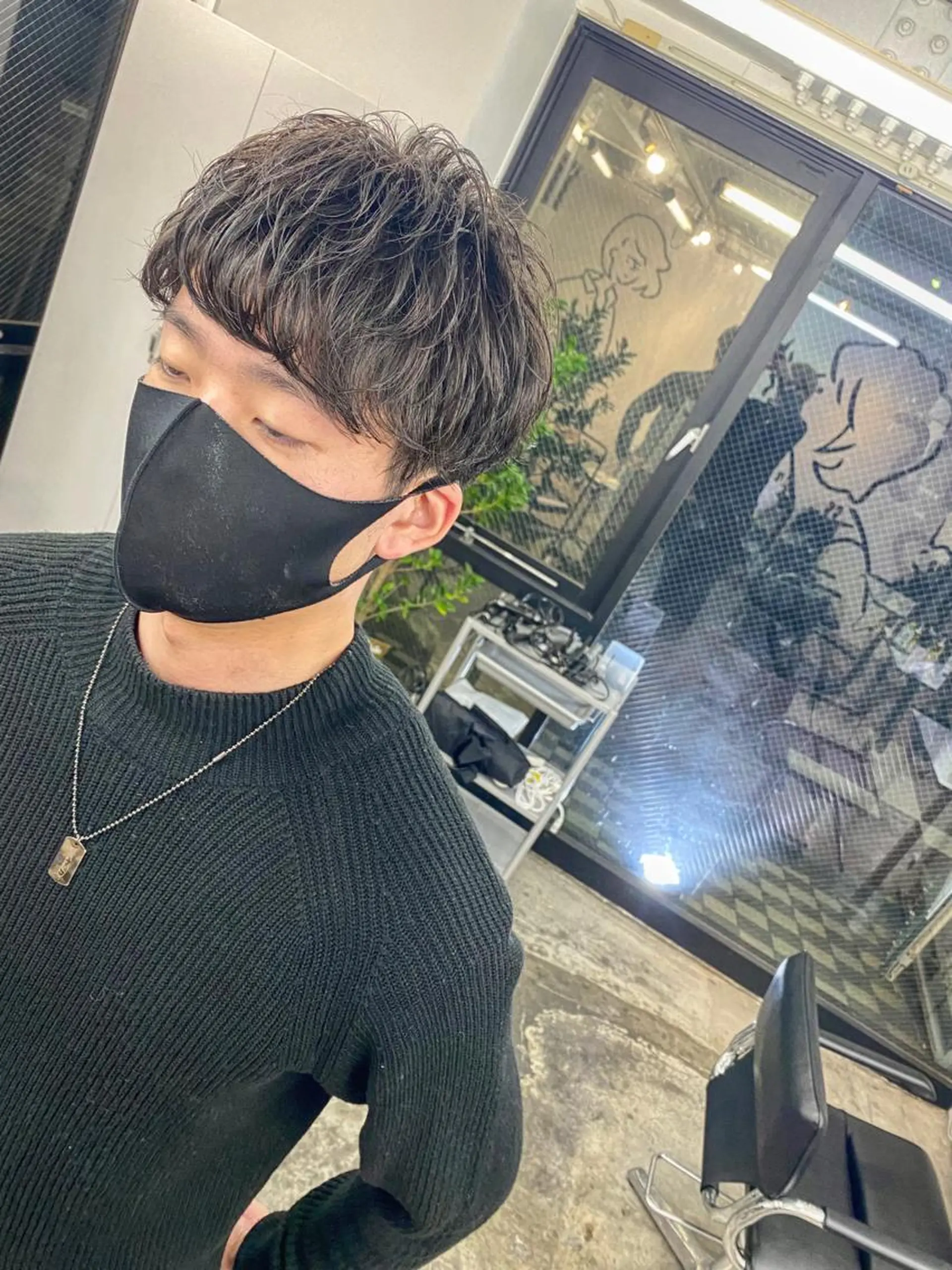 パーマ メンズ カット パーマ メンズパーマ特化💇 奥田敦哉のヘアスタイル