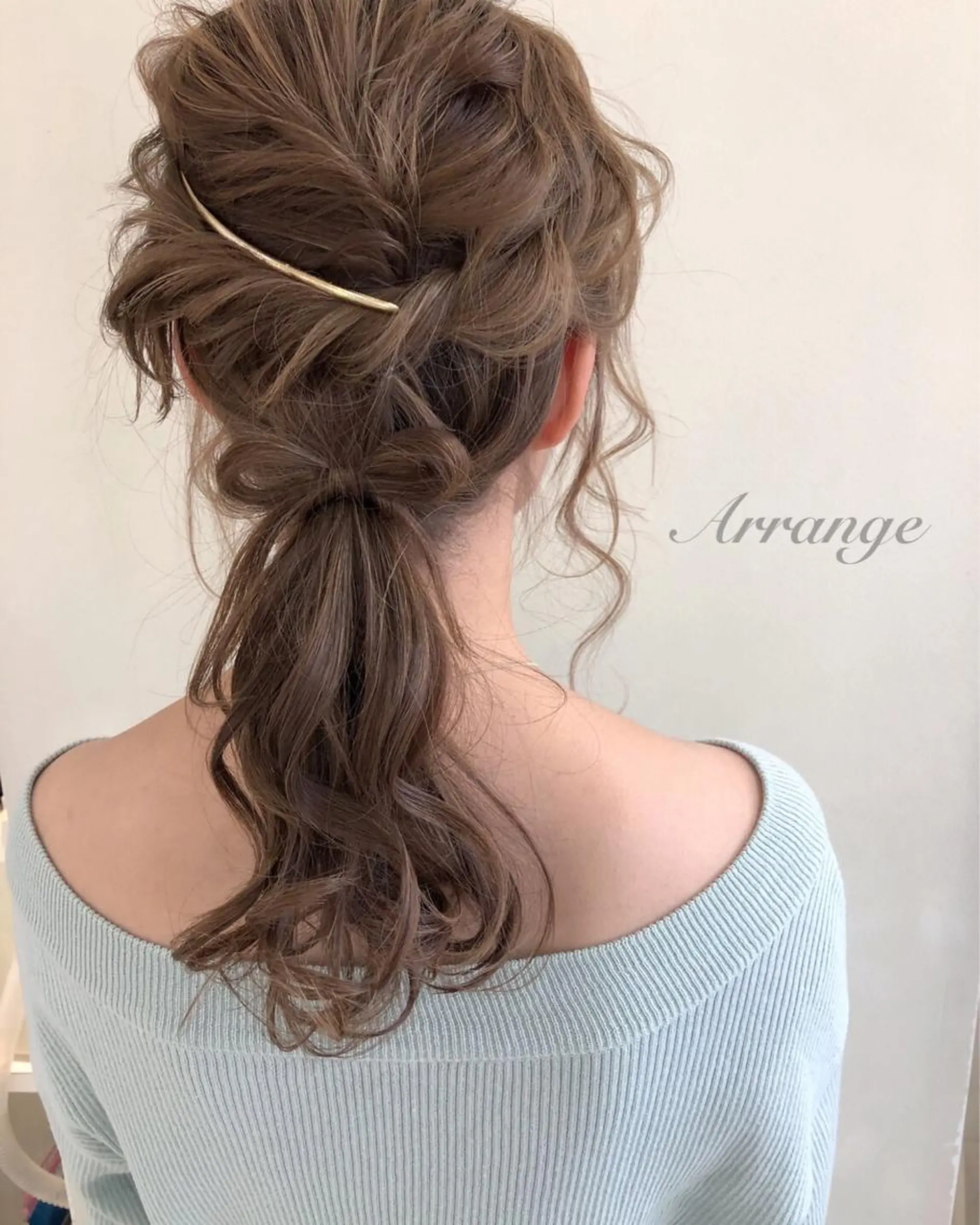 セミロング カラー ヘアアレンジ 柳澤 興輝のヘアスタイル