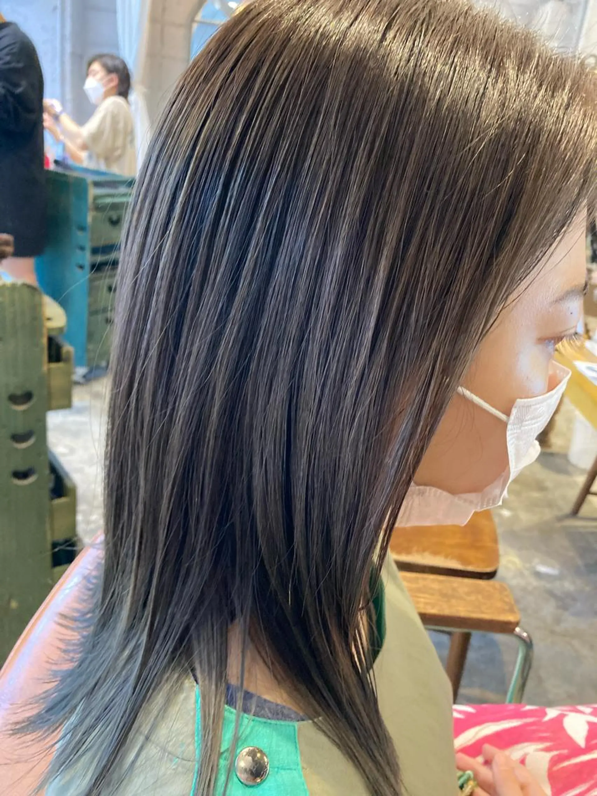 カラー ブリーチ 透明感カラー ブリーチなしカラー 小笠原 悠斗のヘアスタイル