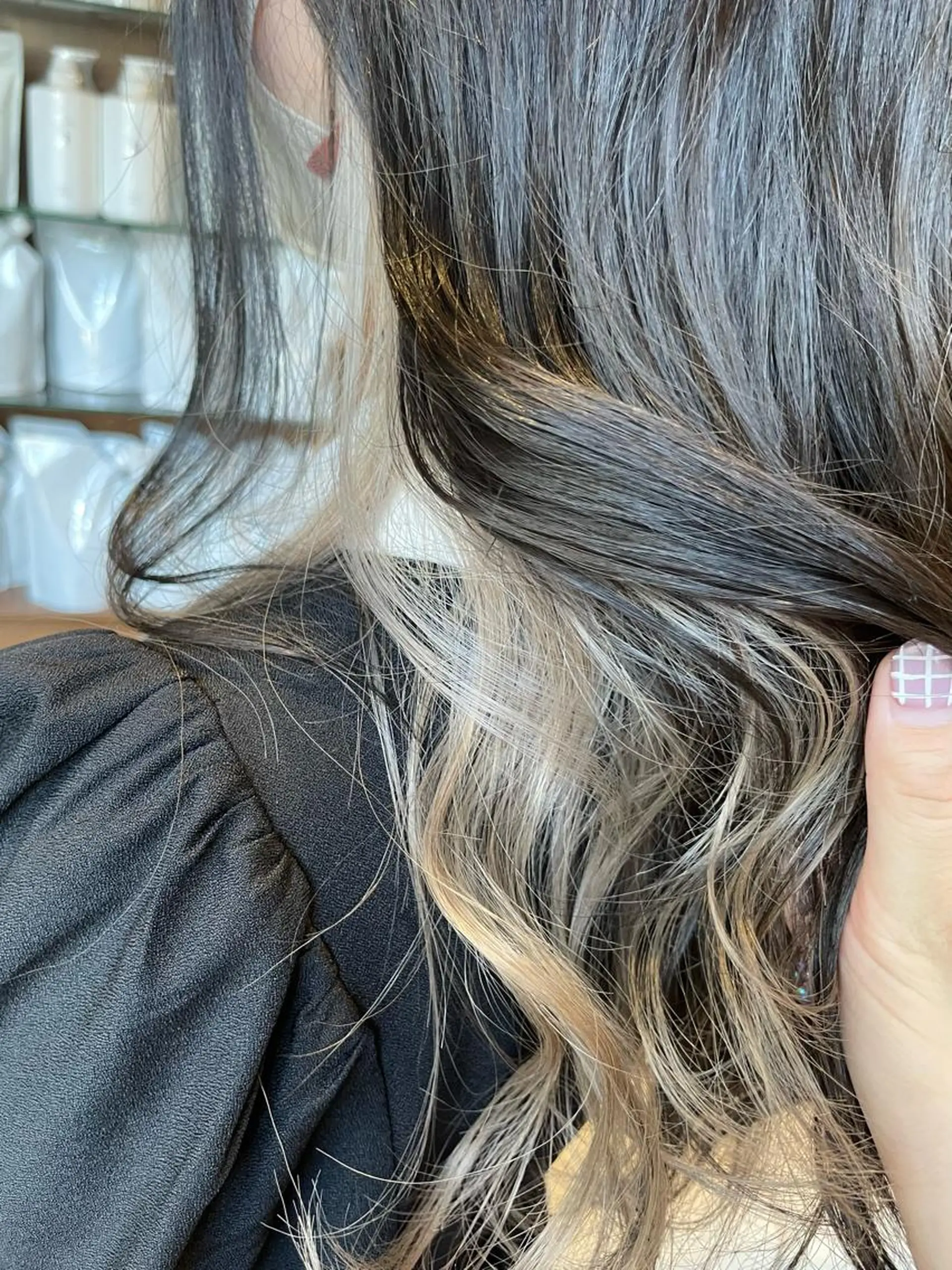 ロング カラー ベージュカラー ブリーチ ホワイトベージュ ヘアカラー いまじゅく あおいのヘアスタイル