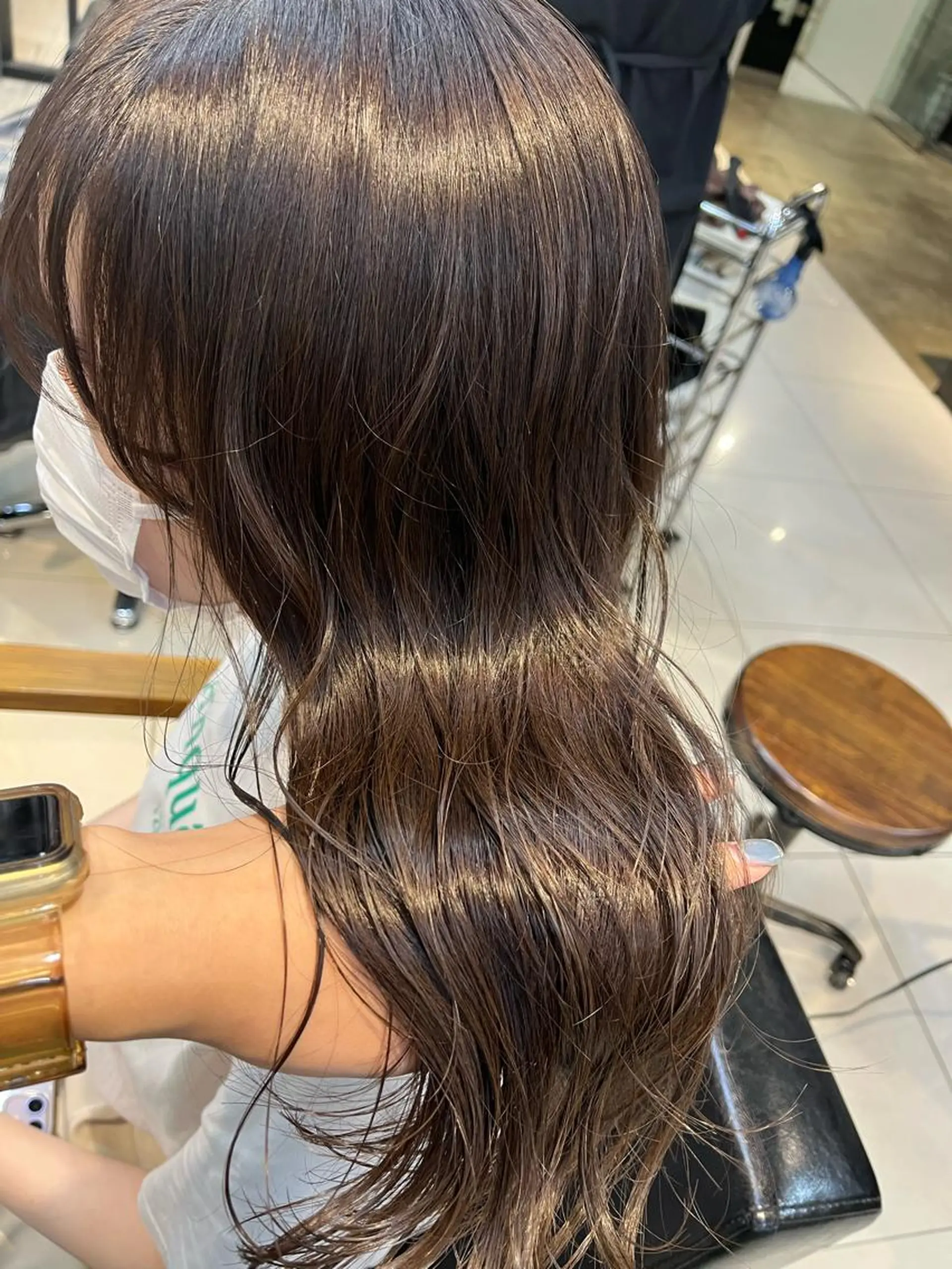 ロング カラー ヘアアレンジ メンズ キッズ ネイル マツエク・マツパ アイブロウ 透明感カラー🤎 ゆりのヘアスタイル