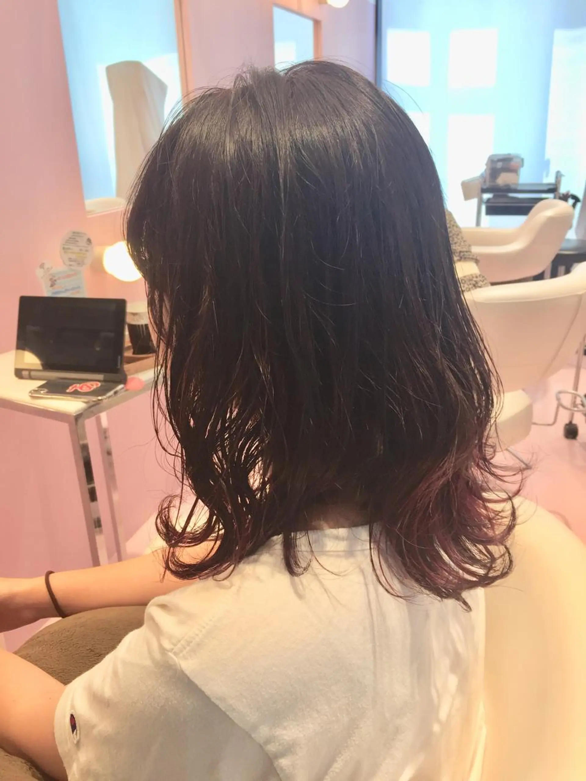 ミディアム ヘアカラー トリートメント 所渉/韓国レイヤー /ウルフカットのヘアスタイル