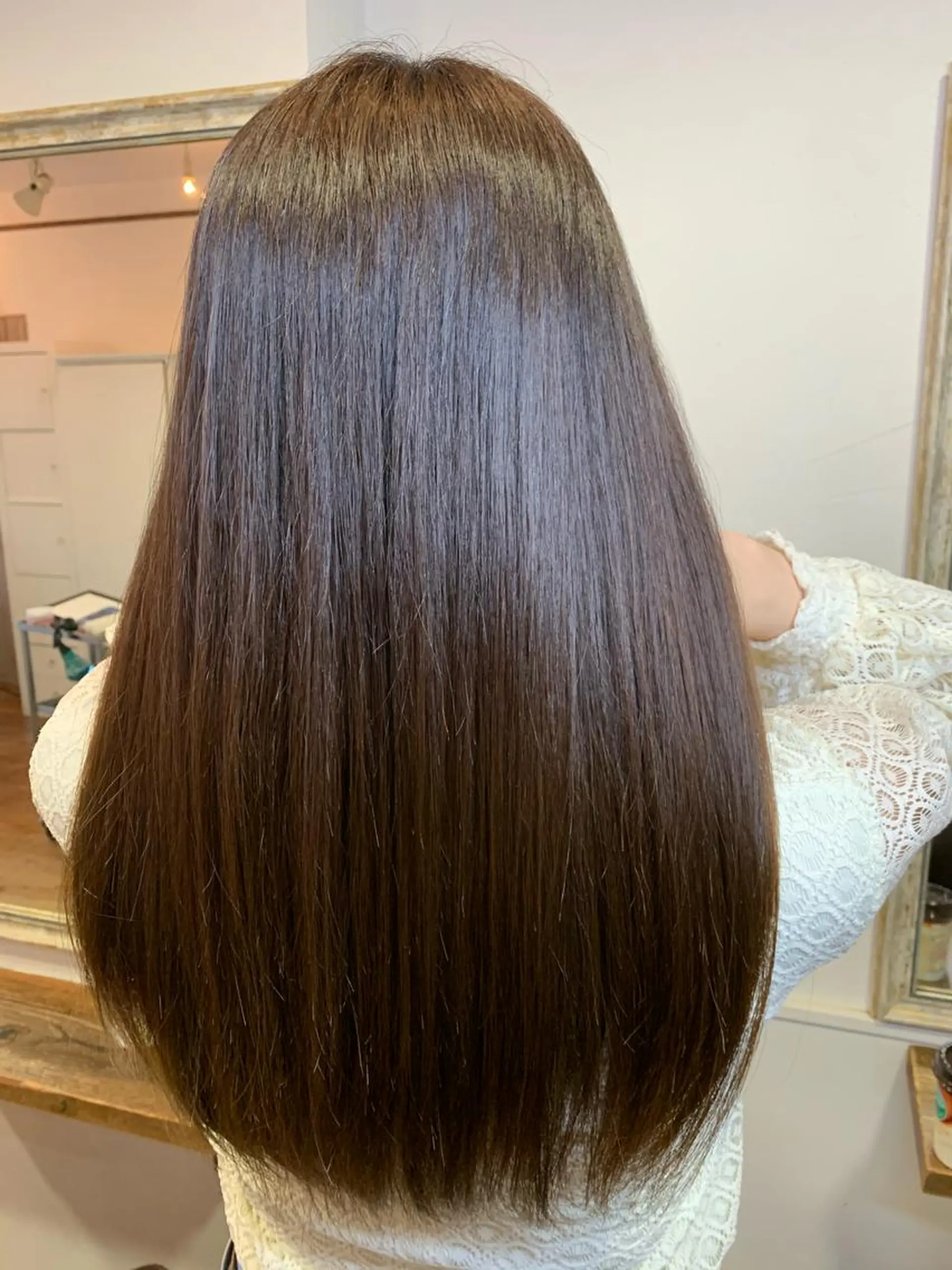 セミロング カラー グレージュ カット ヘアカラー トリートメント 💛丁寧さNo.🥇 🧸片山智裕💛のヘアスタイル