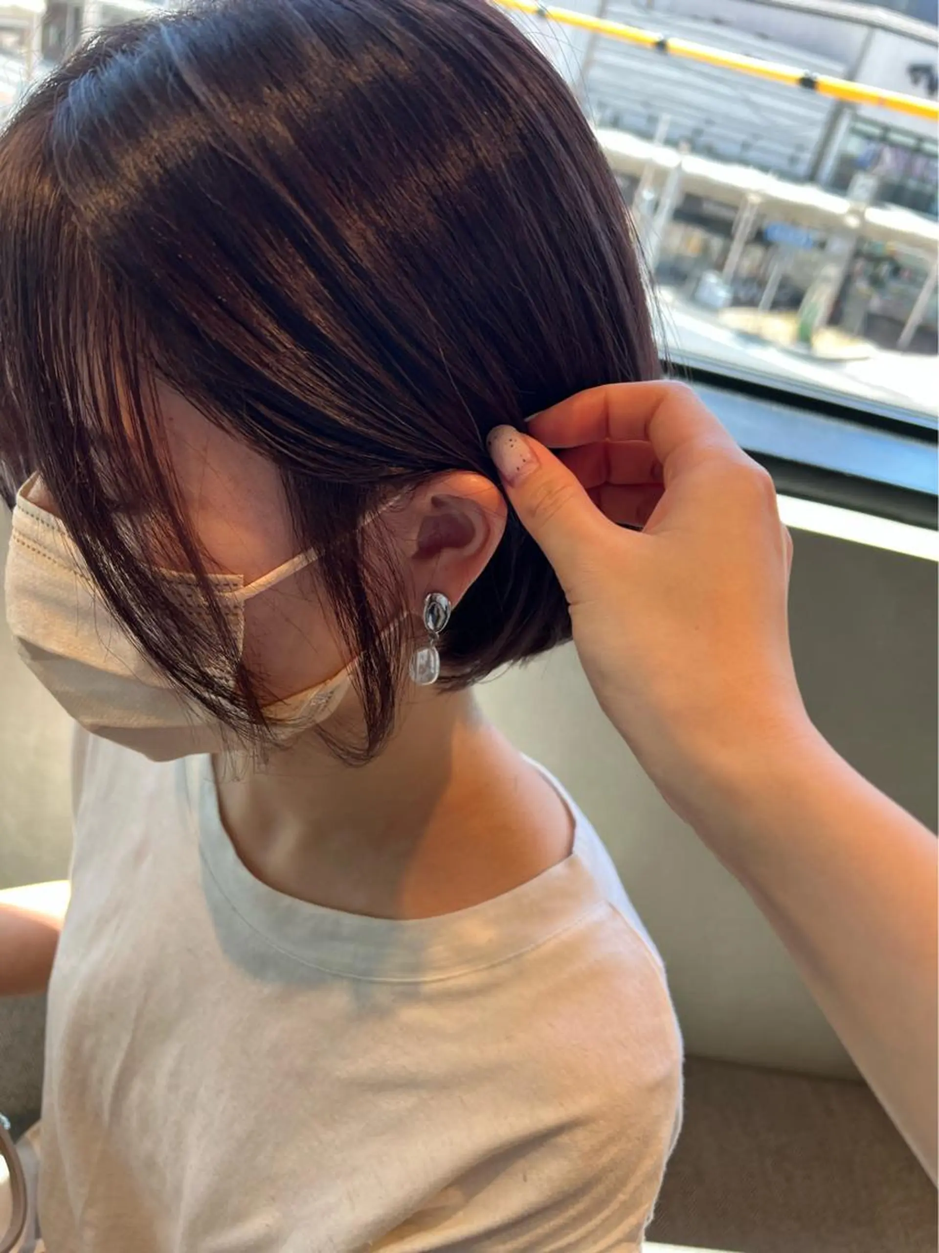 ショート ボブ カット トリートメント 齋藤 みさきのヘアスタイル