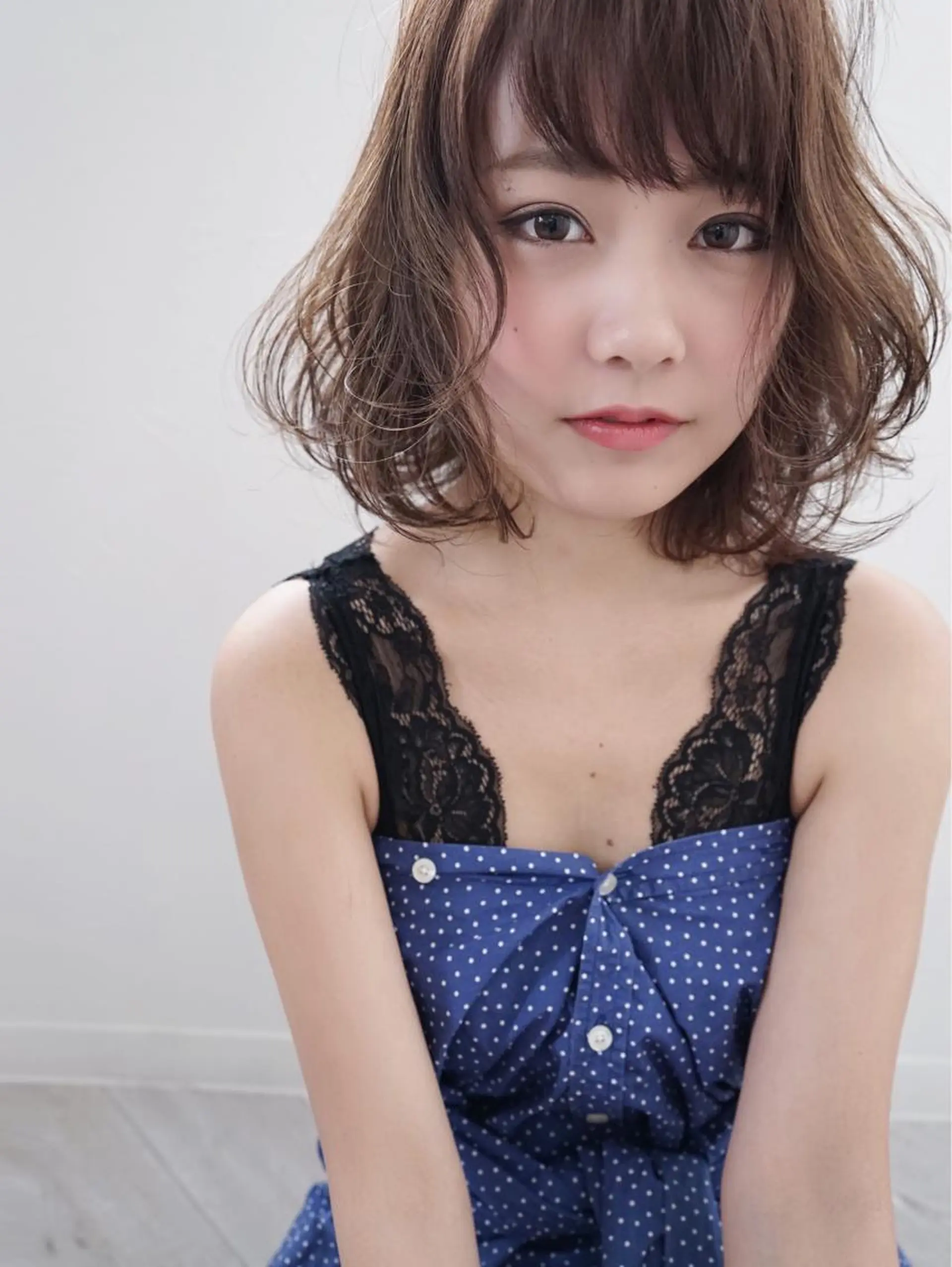 ミディアム カラー ボブ WHOLE所属・花井 啓好のヘアスタイル