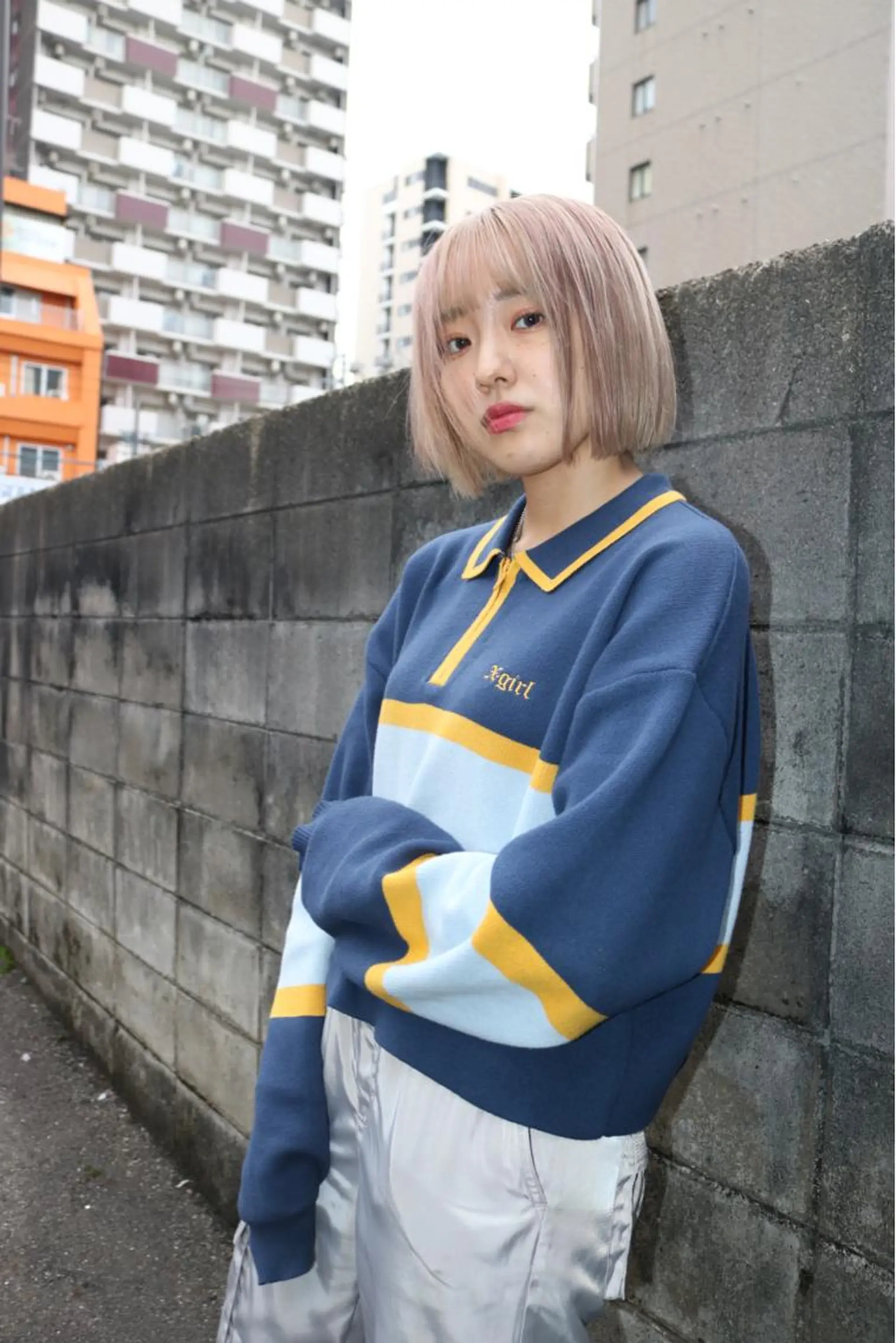 セミロング カラー 🍀透明感抜群🍀/ ハイトーンカラーのヘアスタイル