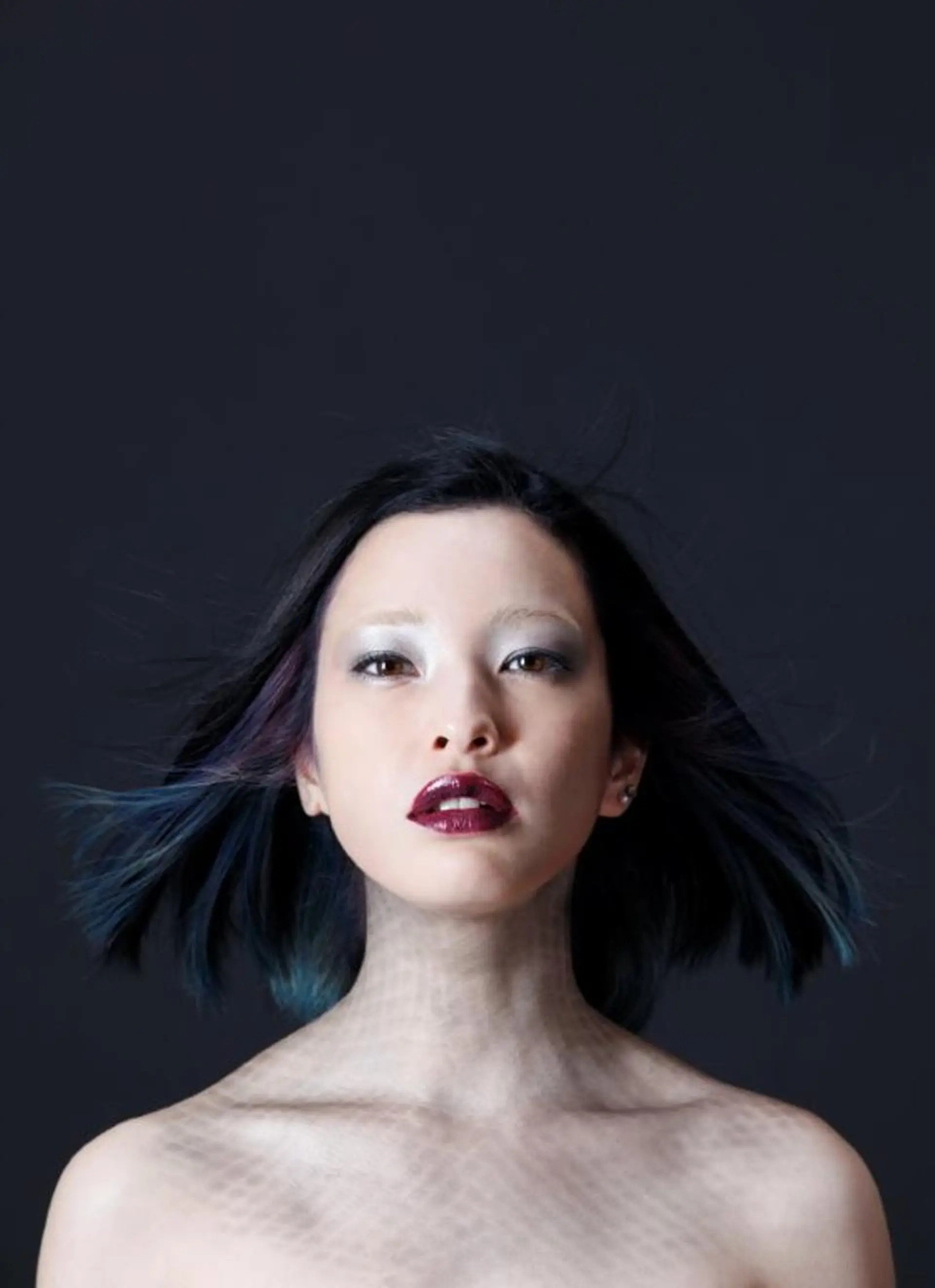 ミディアム カラー ブリーチ ブルーカラー パープルカラー ボブ eyelash salon  COHANA所属・TOSHI .のマツエク・マツパデザイン