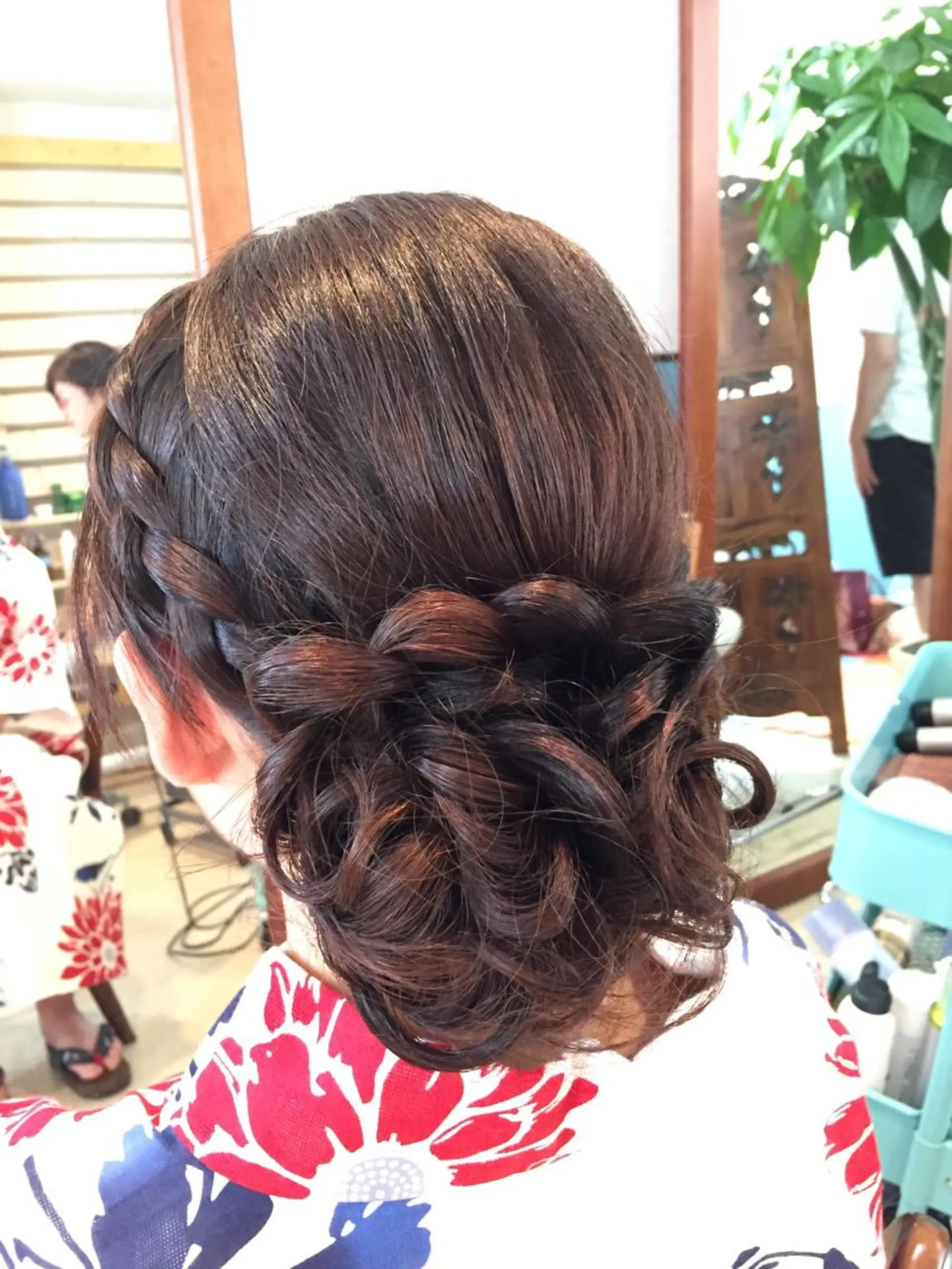 ショート ミディアム セミロング ロング カラー パーマ ヘアアレンジ メンズ キッズ ネイル まつエク 浴衣 早朝✨ヘアセット 着付け/清水玲歌のヘアスタイル