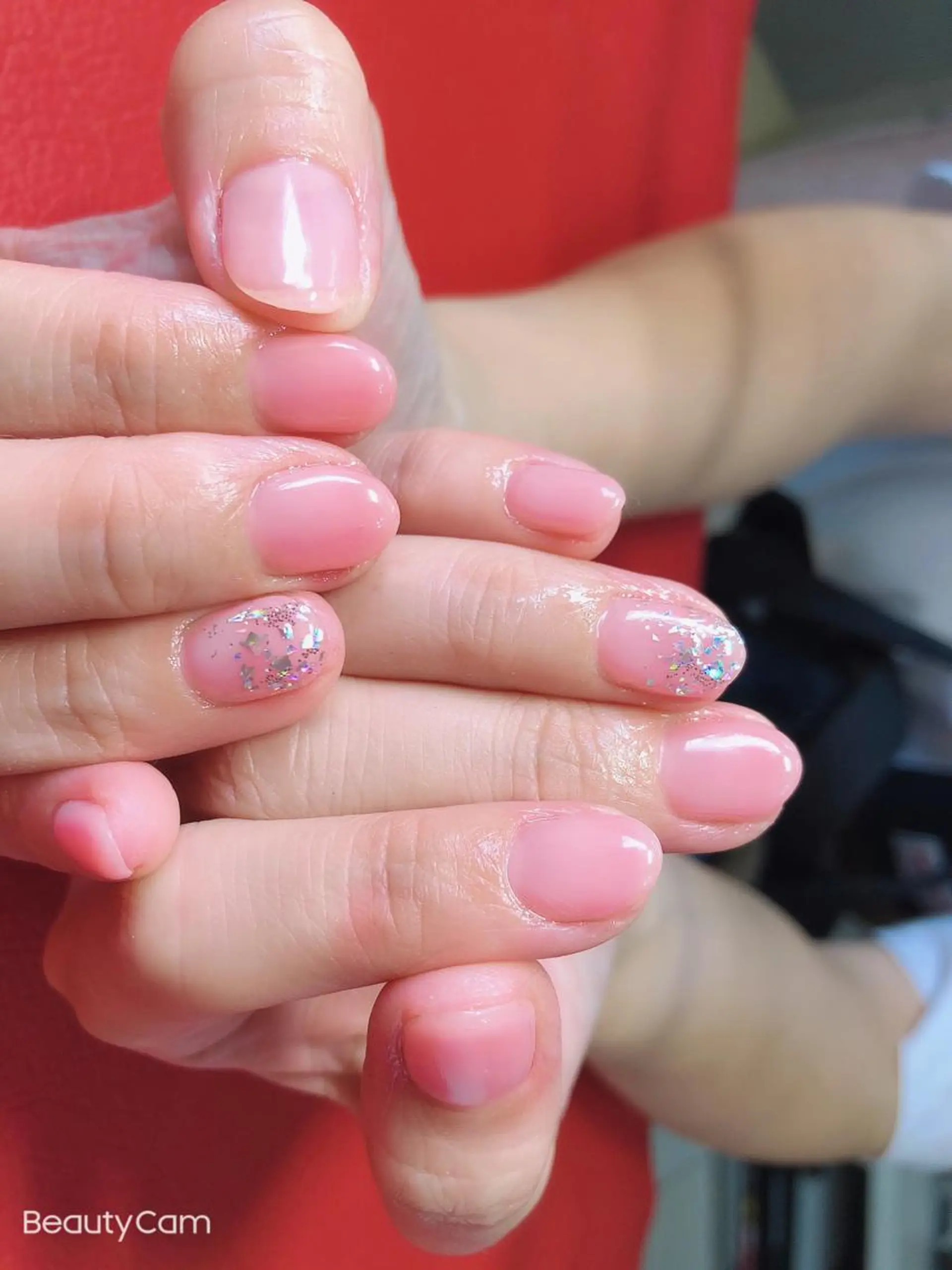 ショート カラー ネイル ワンカラーネイル 森田(傅) 霞のネイルデザイン