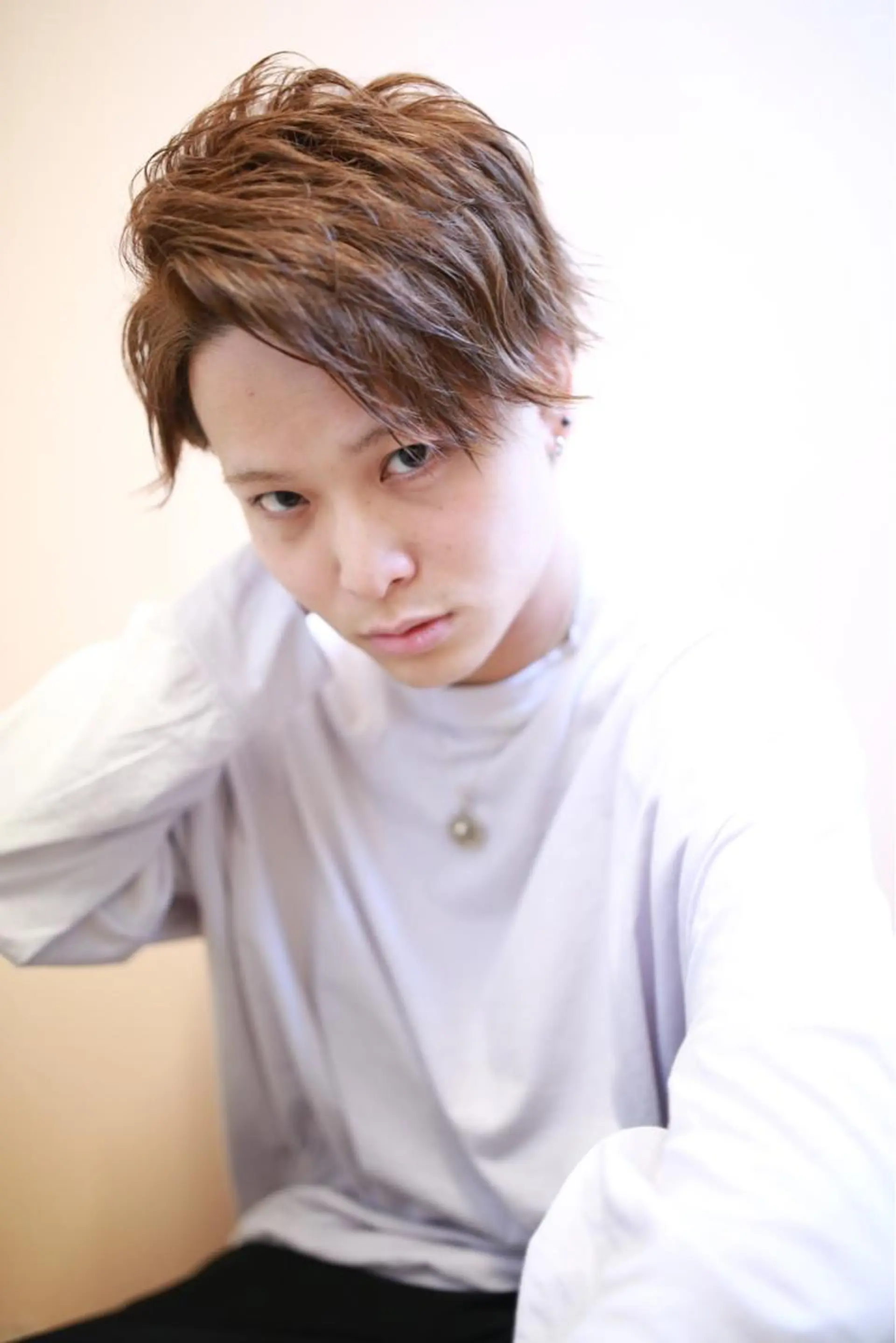 ショート カラー パーマ ヘアアレンジ メンズ キッズ ネイル マツエク・マツパ 子どものヘアアレンジ メンズブリーチ メンズハイライト ブリーチ グラデーションカラー カット premier modelsのヘアスタイル